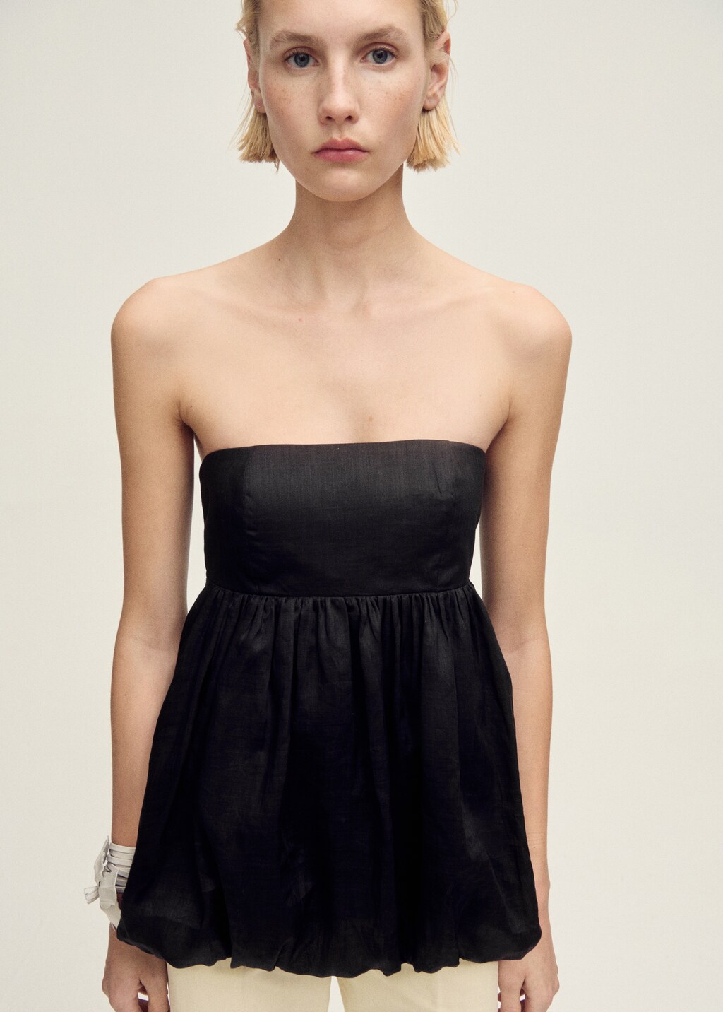 Ramie balloon top