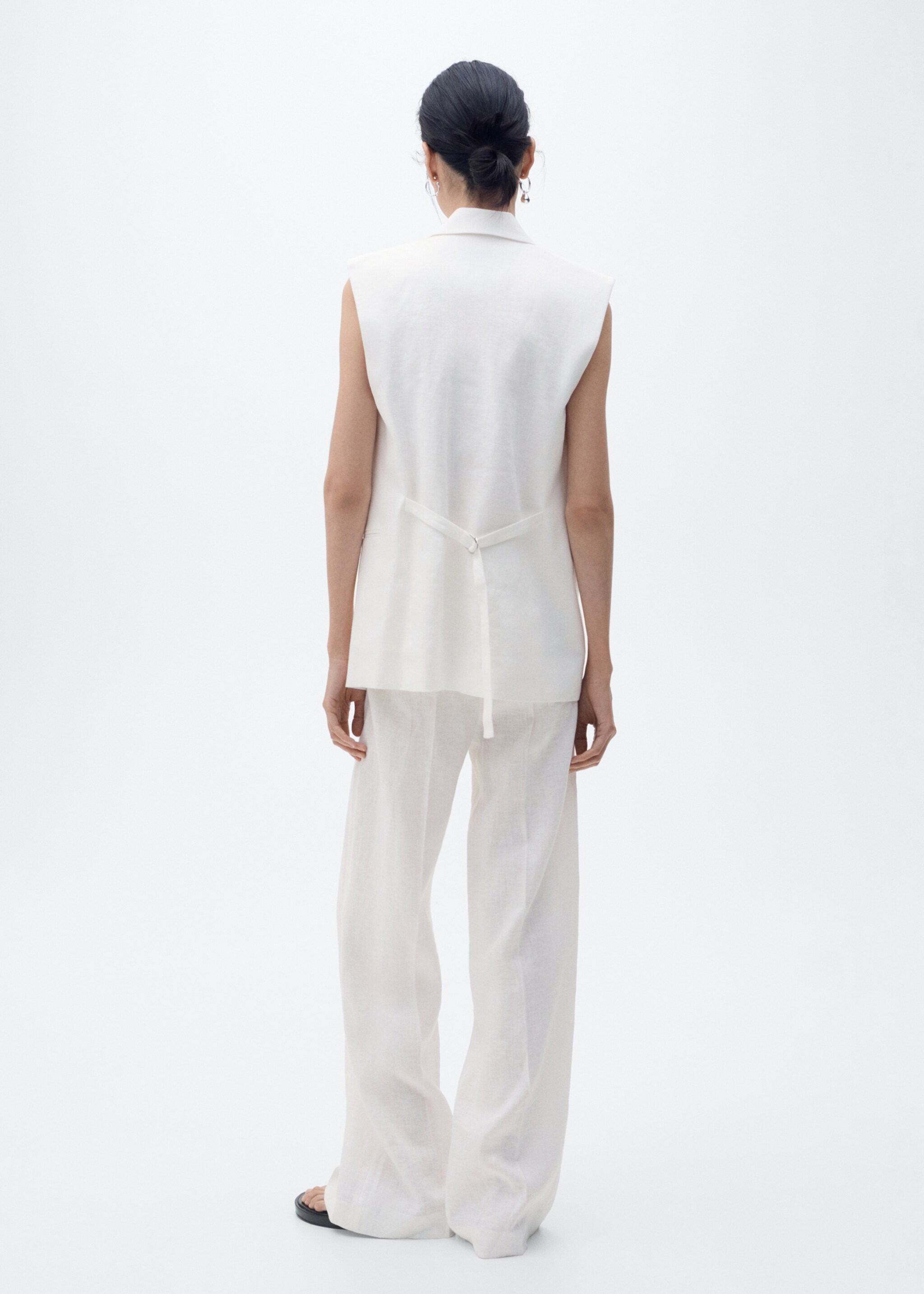 Pantalón traje lino - Reverso del artículo