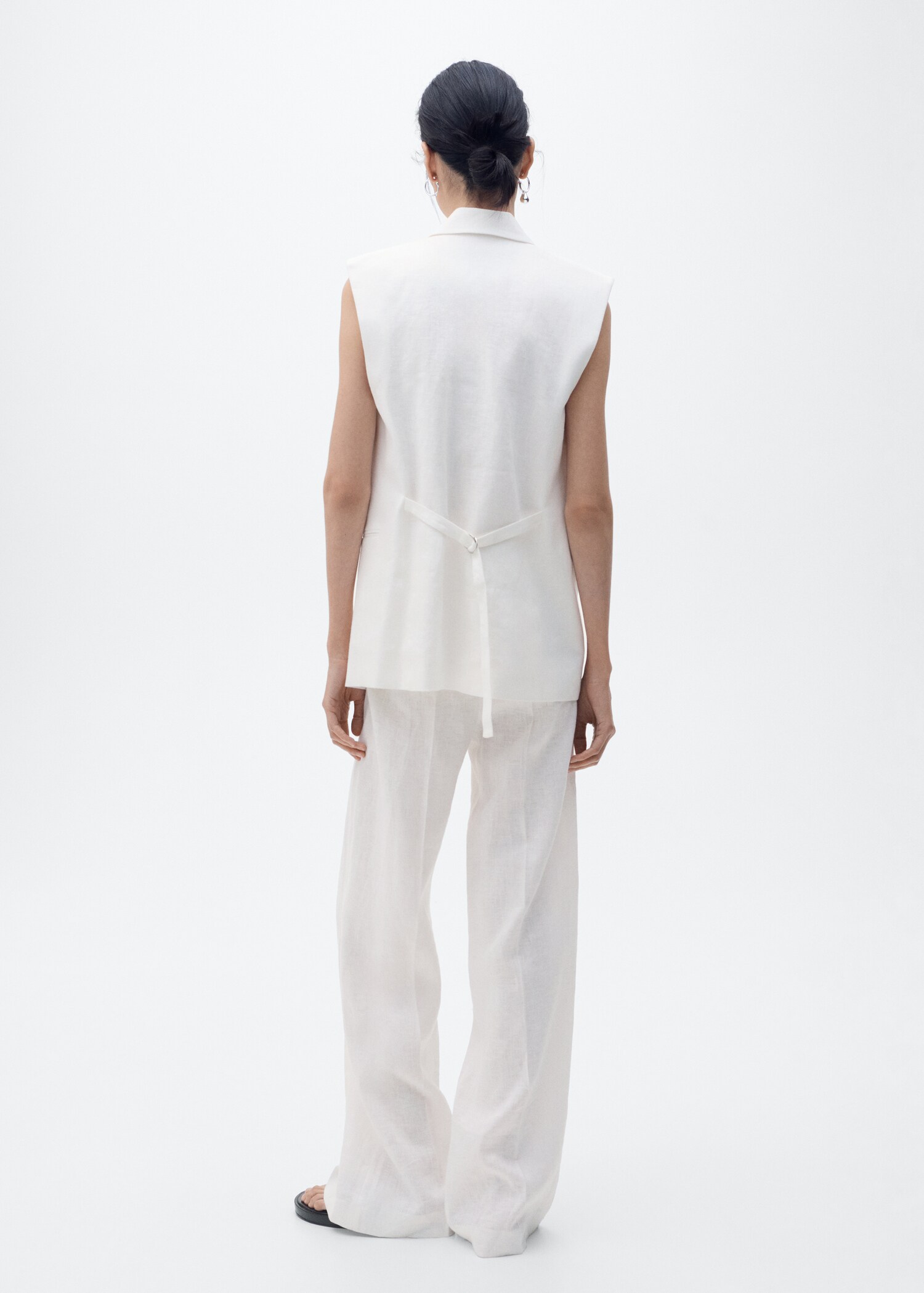 Pantalón traje lino - Reverso del artículo