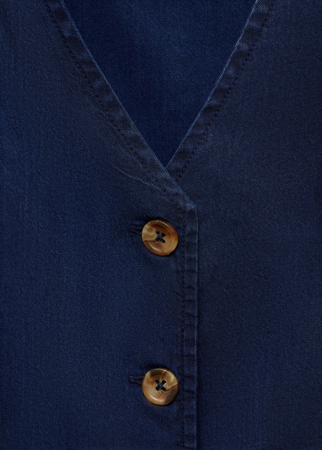 Denim-effect lyocell vest