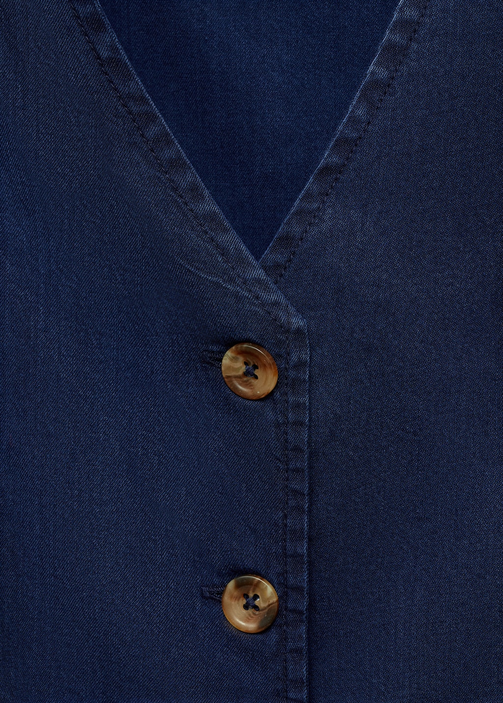 Denim-effect lyocell vest