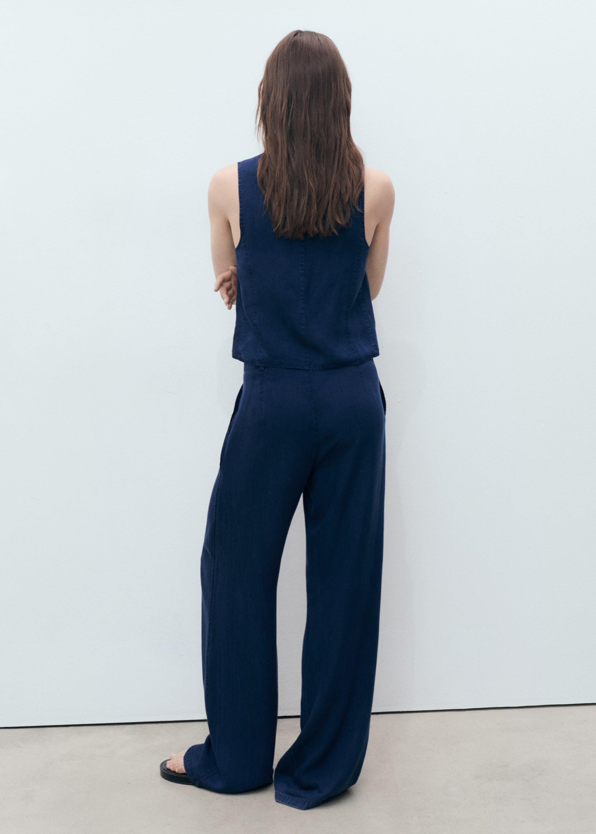 Lyocell-Weste mit Denim-Effekt - Rückseite des Artikels