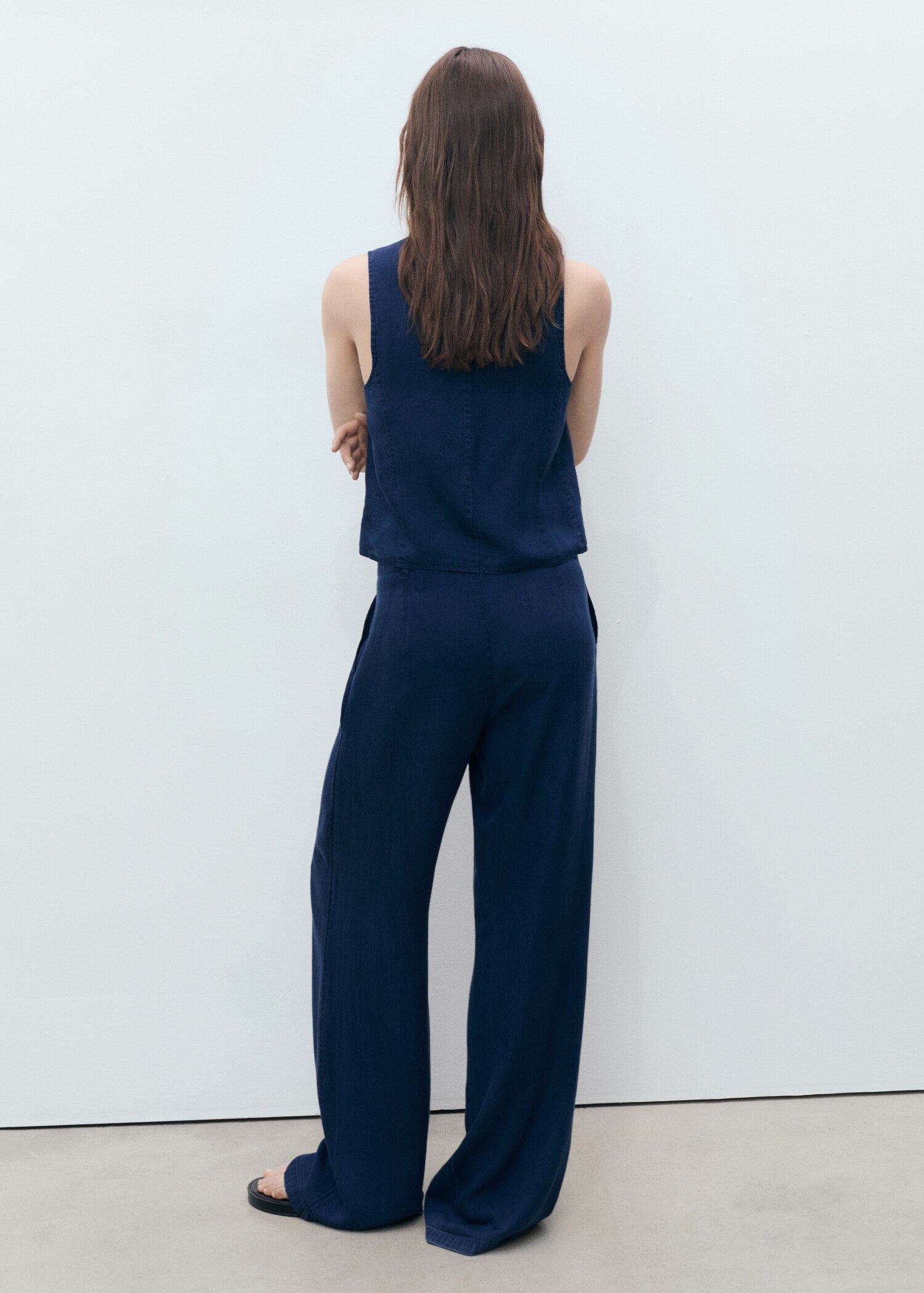 Lyocell-Weste mit Denim-Effekt - Rückseite des Artikels