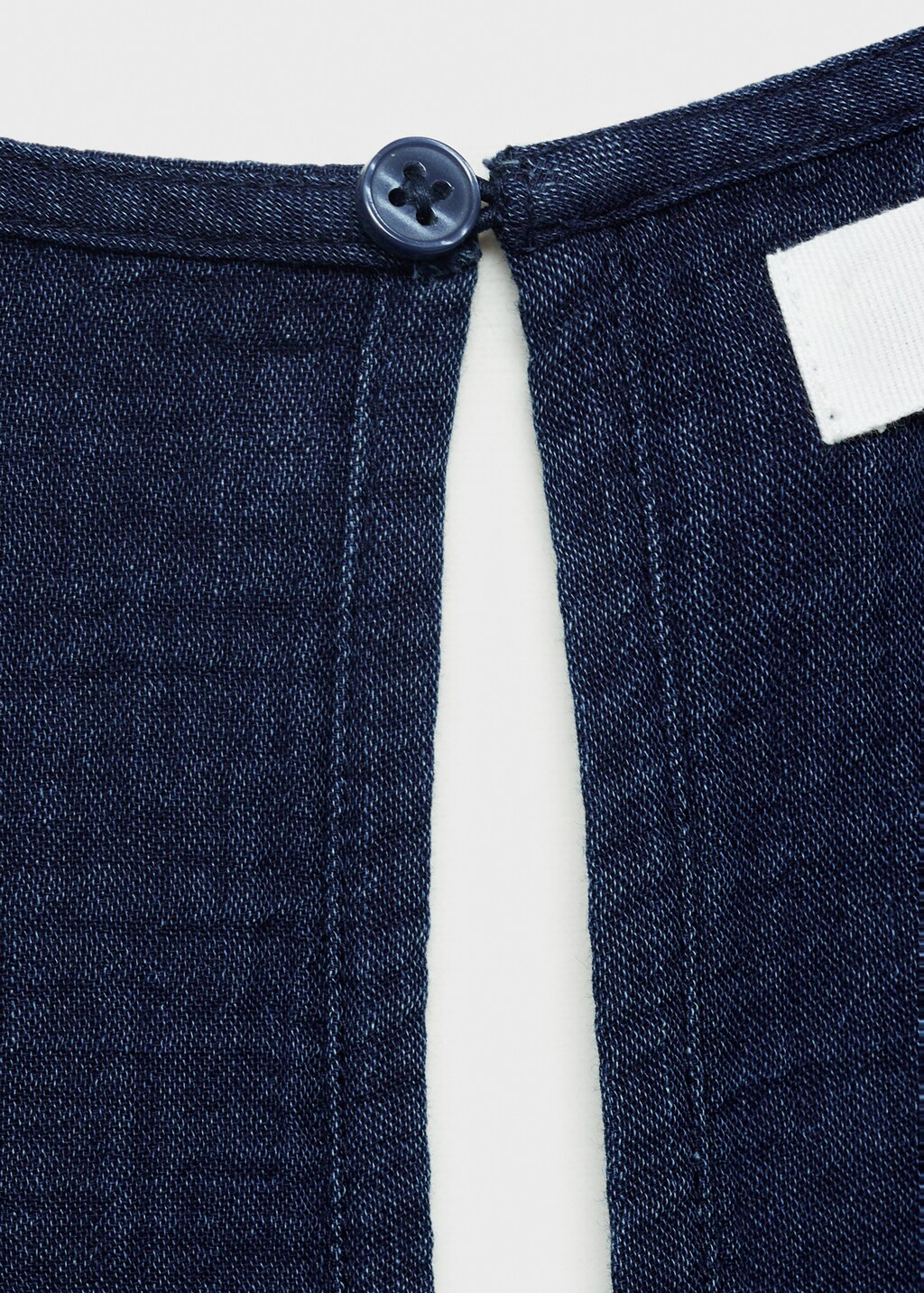 Mango Flowy denim jumpsuit with belt