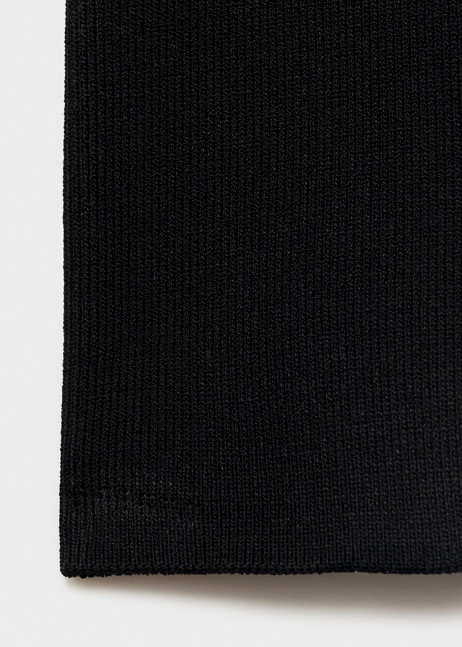 Ribbstickad halterneck-topp - Detaljer om artikeln 0