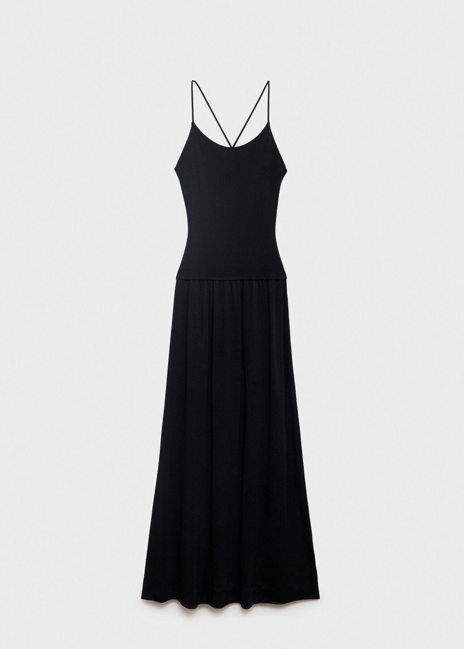 Cross-back knitted dress - Article without model