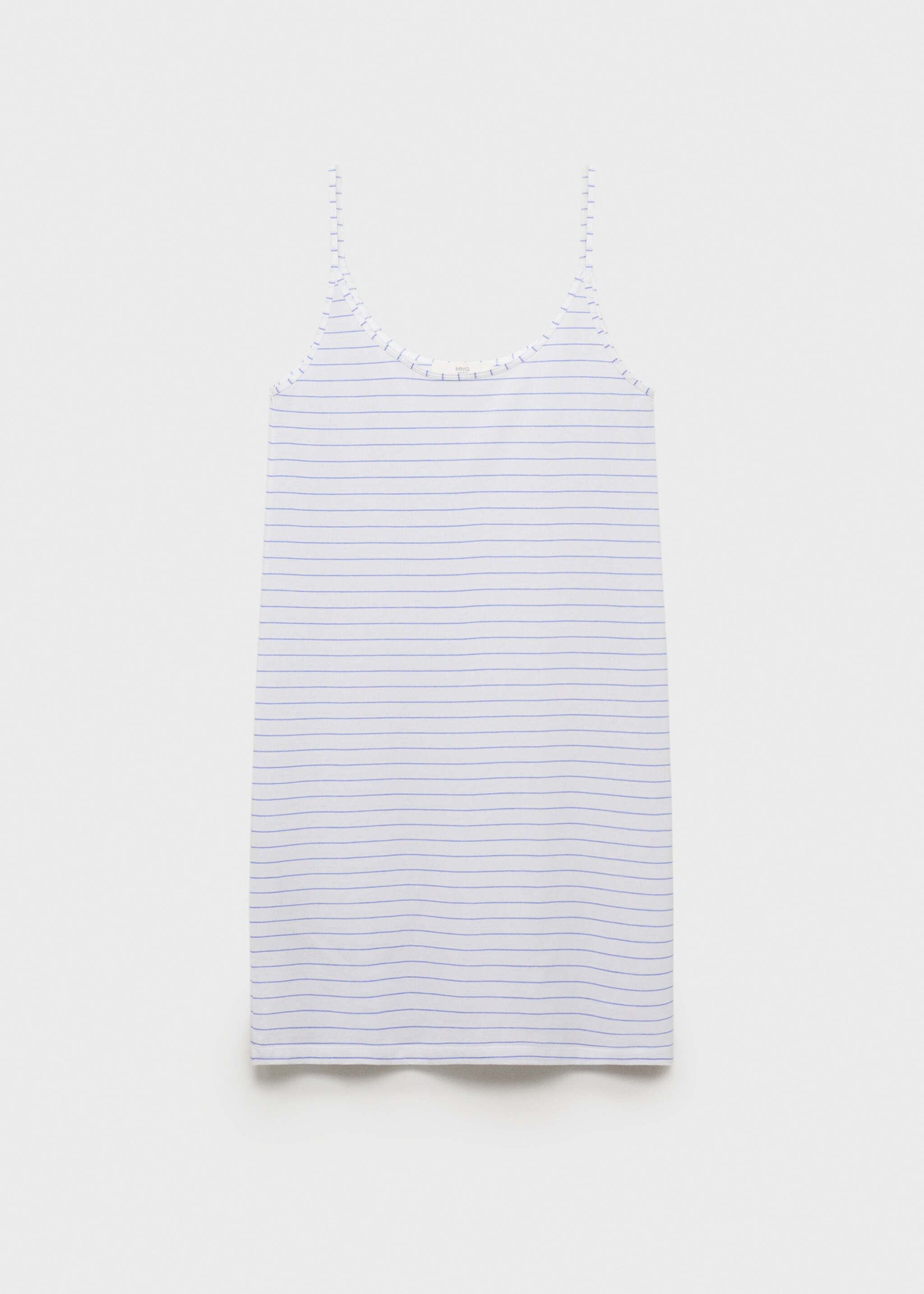 Camisa de dormir de algodão às riscas - Artigo sem modelo
