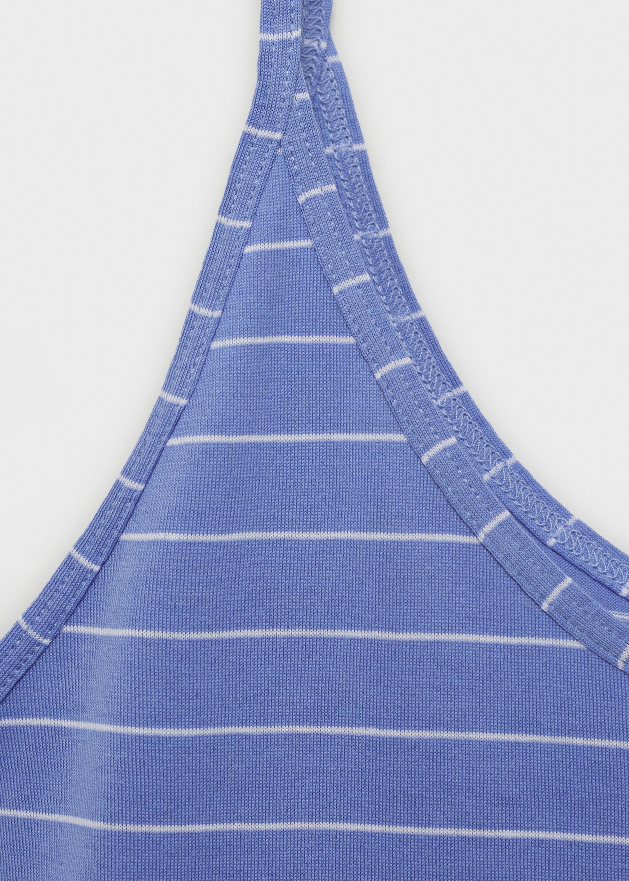 Camisa de dormir de algodão às riscas - Pormenor do artigo 8