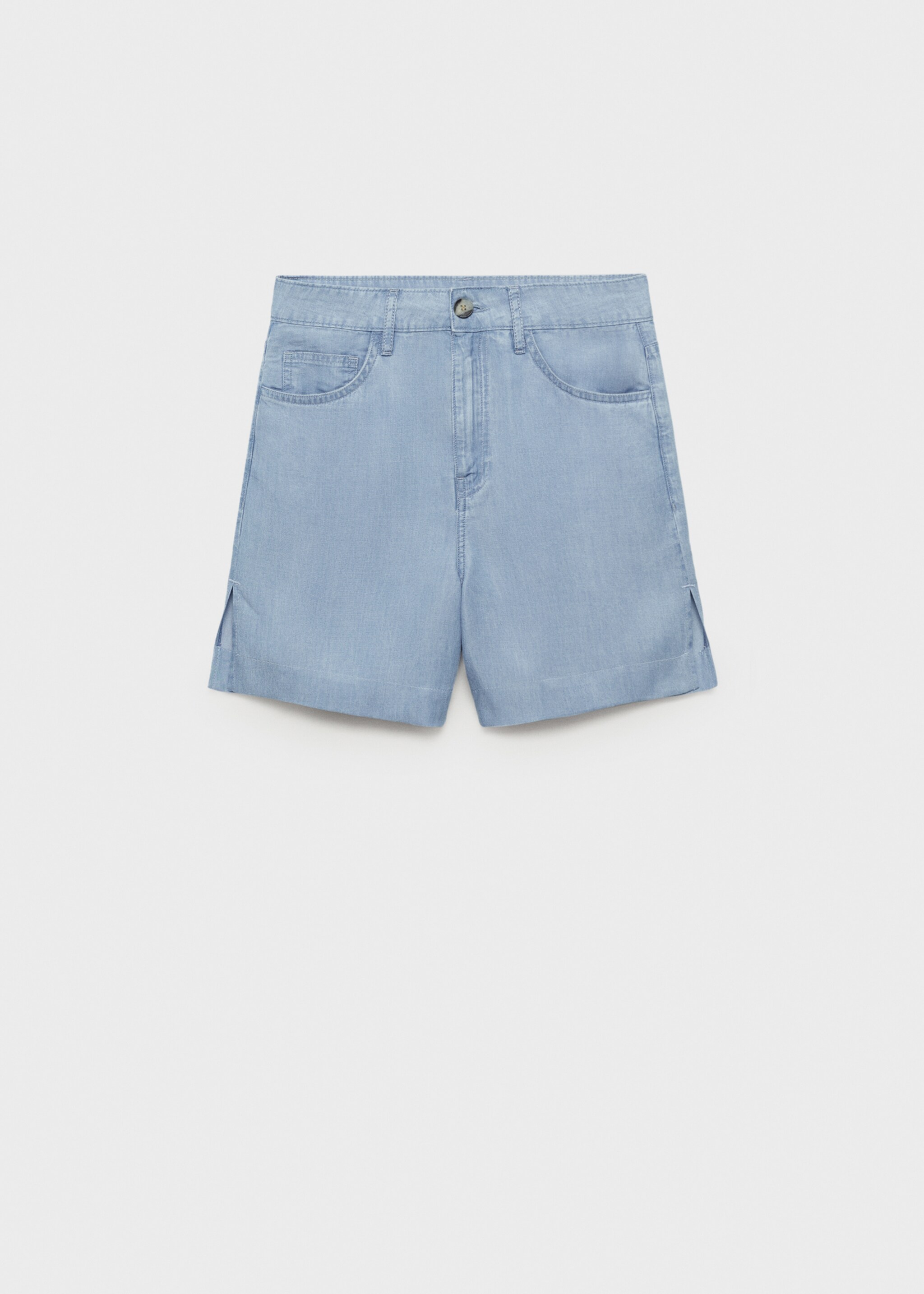 Straight-fit lyocell bermuda shorts - Article without model