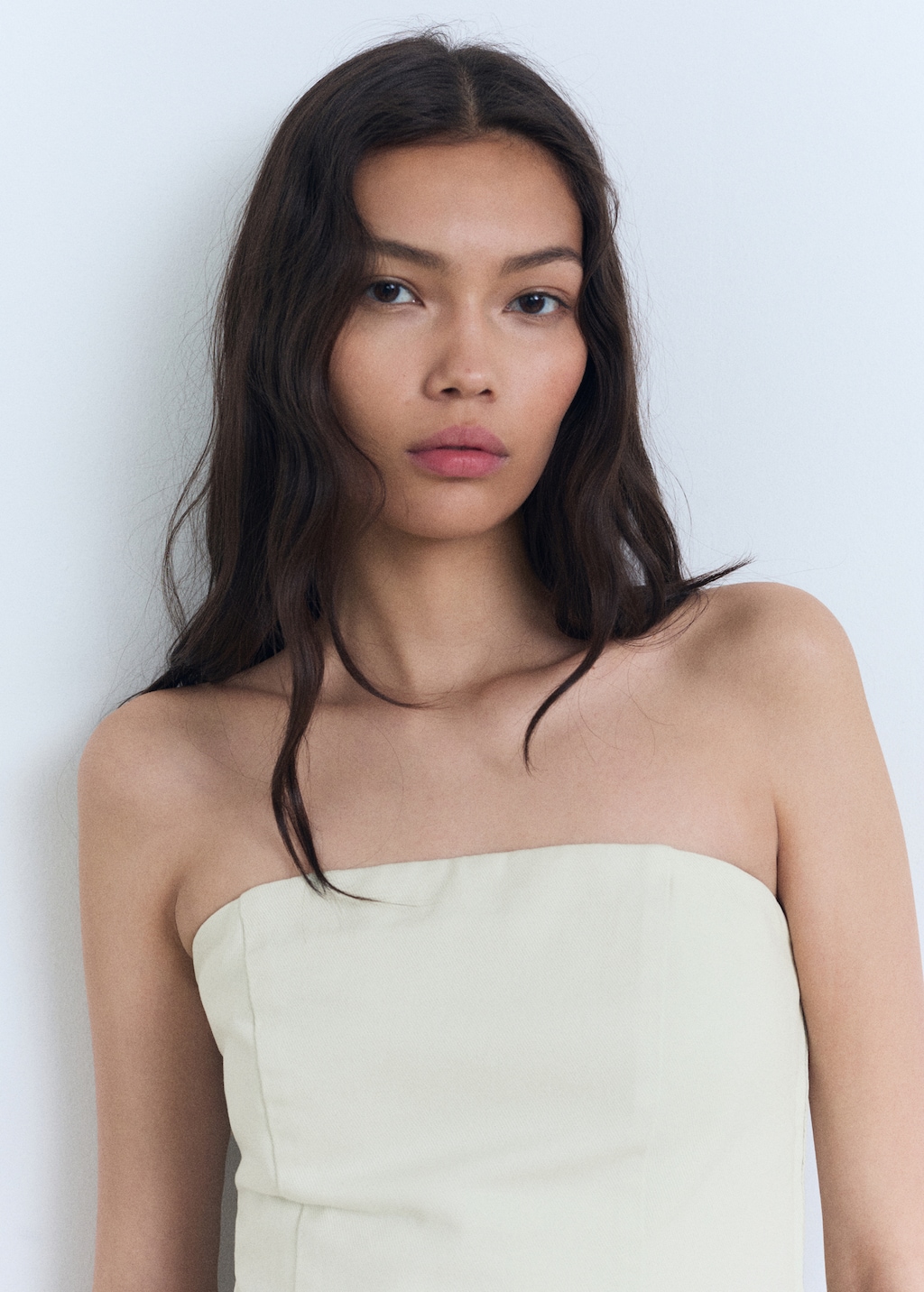 Strapless flared top