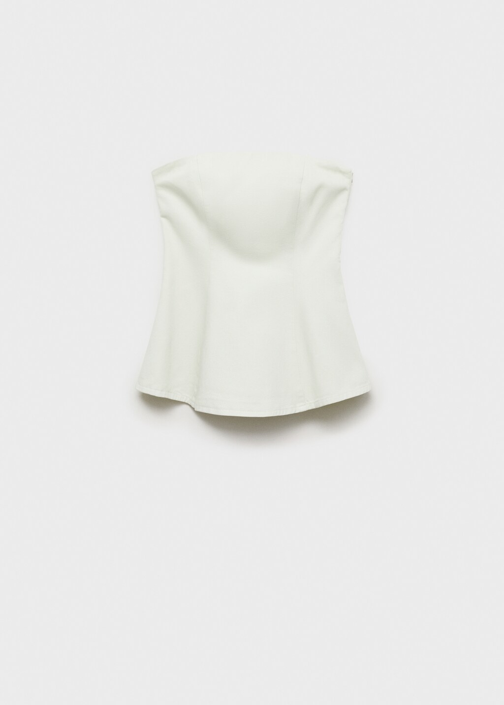 Strapless flared top - Women | MANGO USA