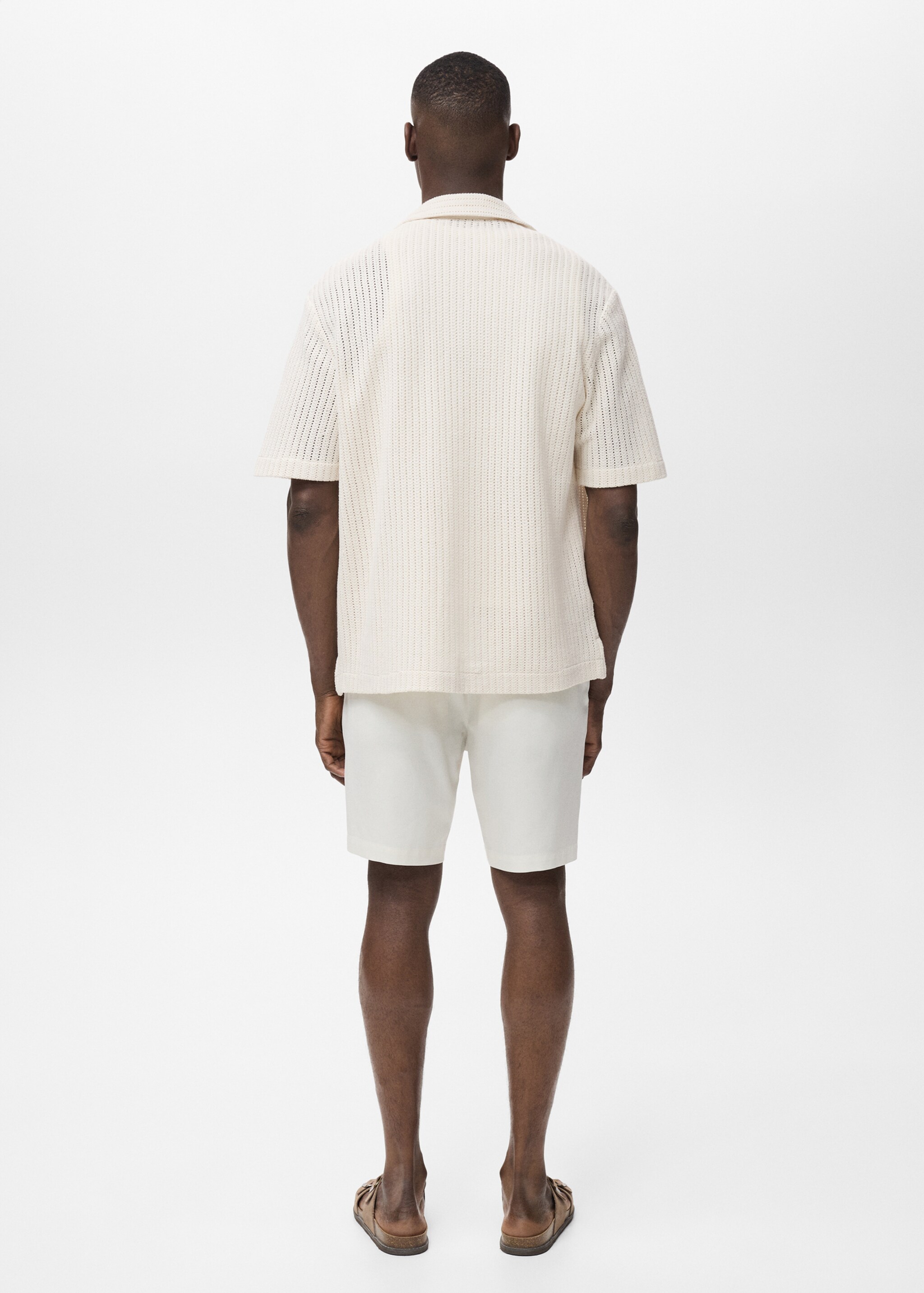 Camisa algodón calado regular - Reverso del artículo