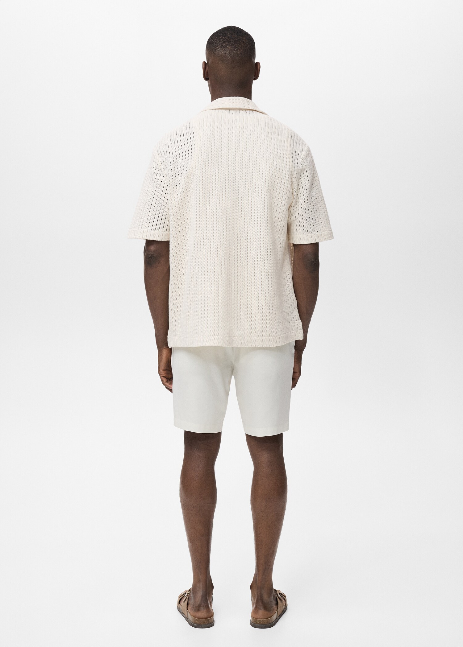 Camisa algodón calado regular - Reverso del artículo