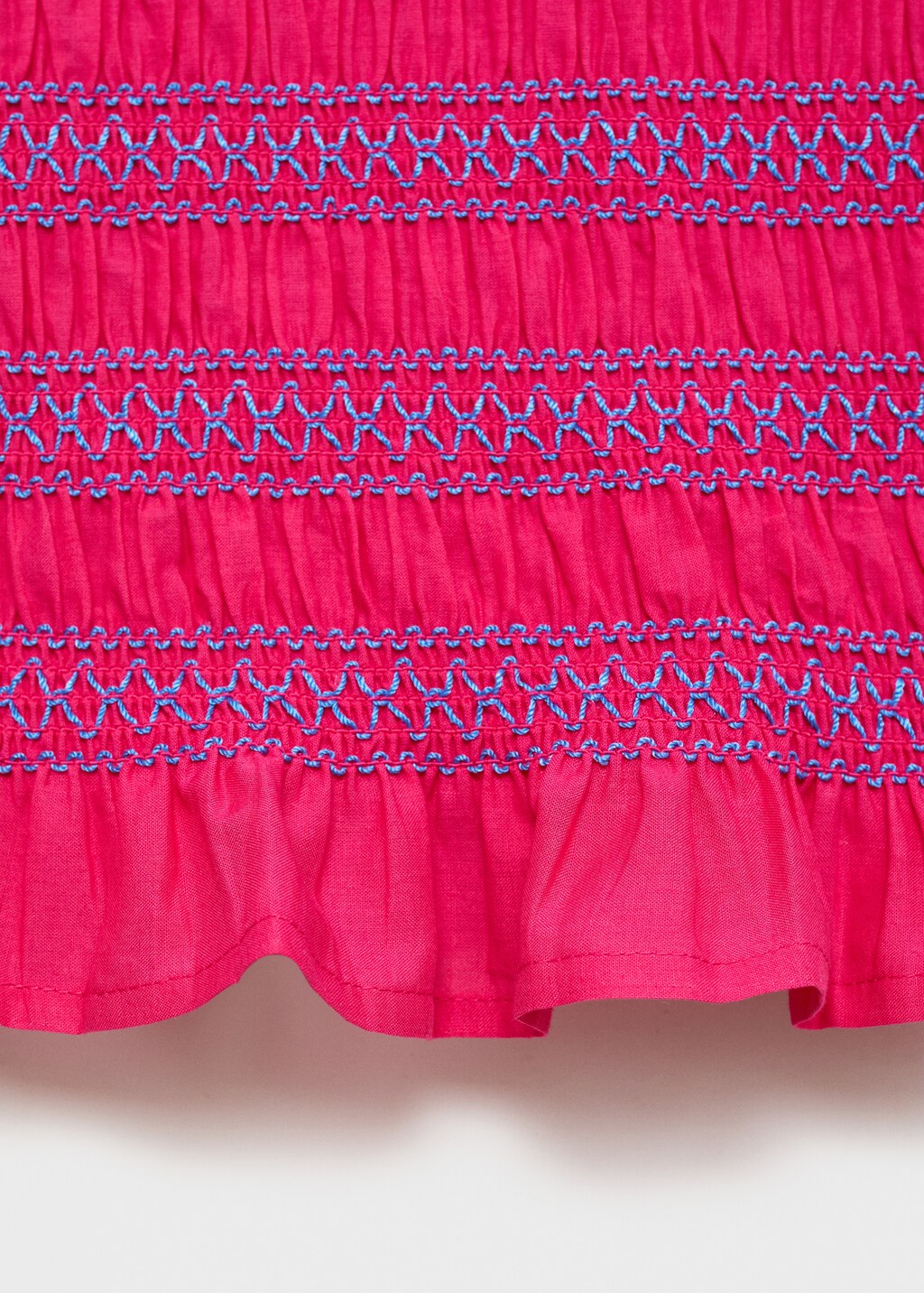 Strapless top with ruffles