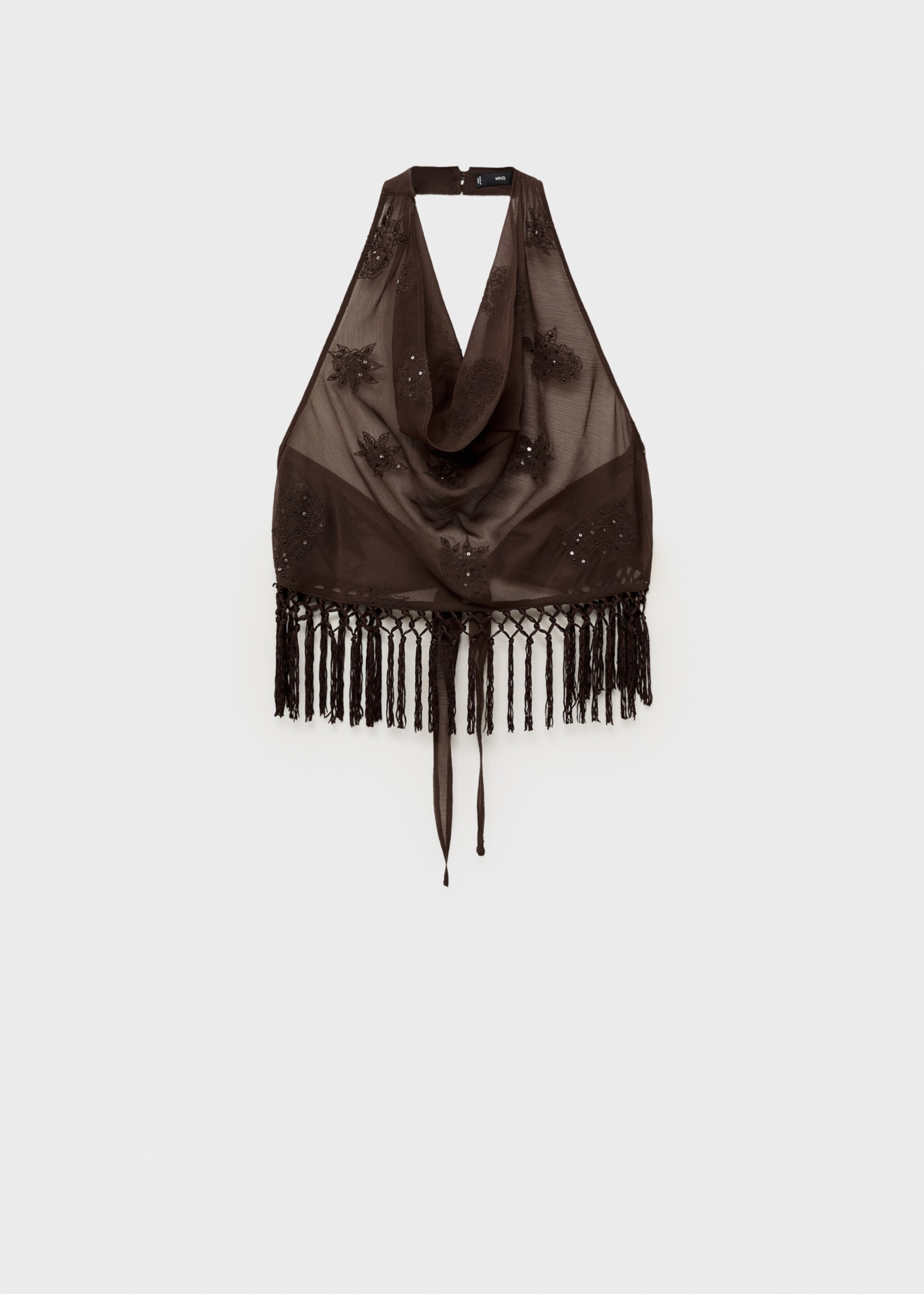 Fringed halter top - Article without model
