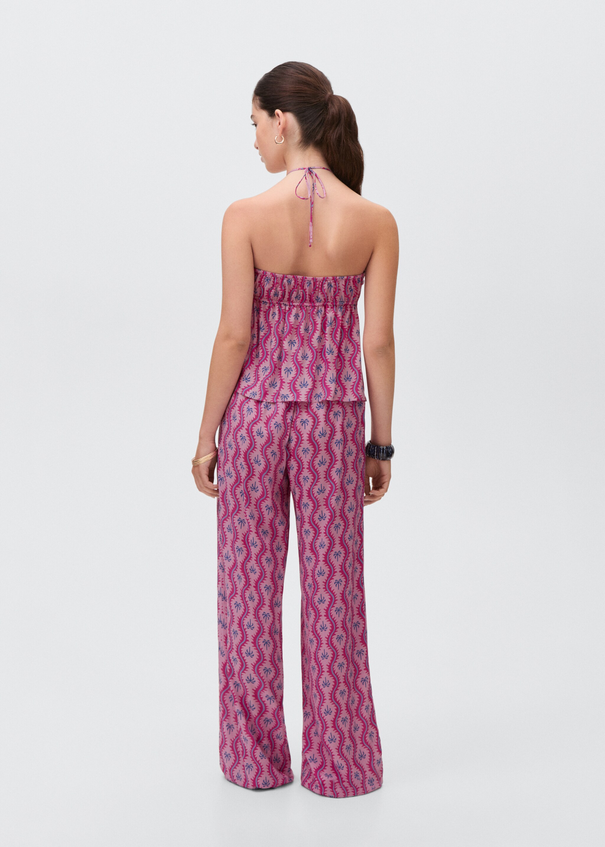 Broek met palmbomenprint - Achterkant van het artikel