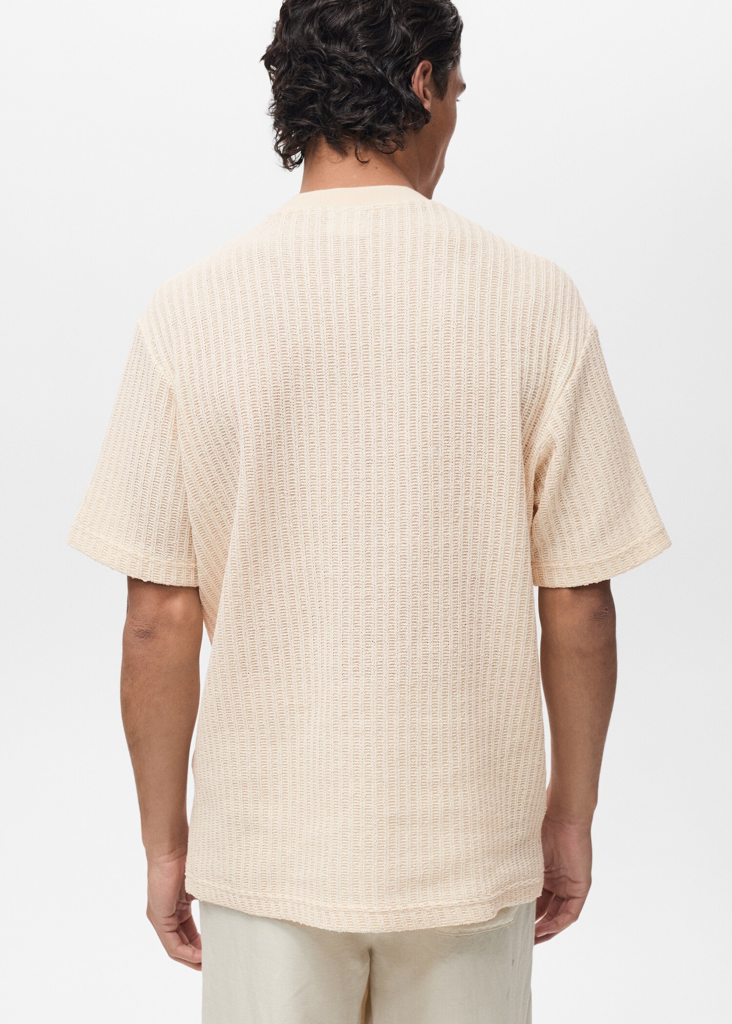 Striped jersey T-shirt - Reverse of the article