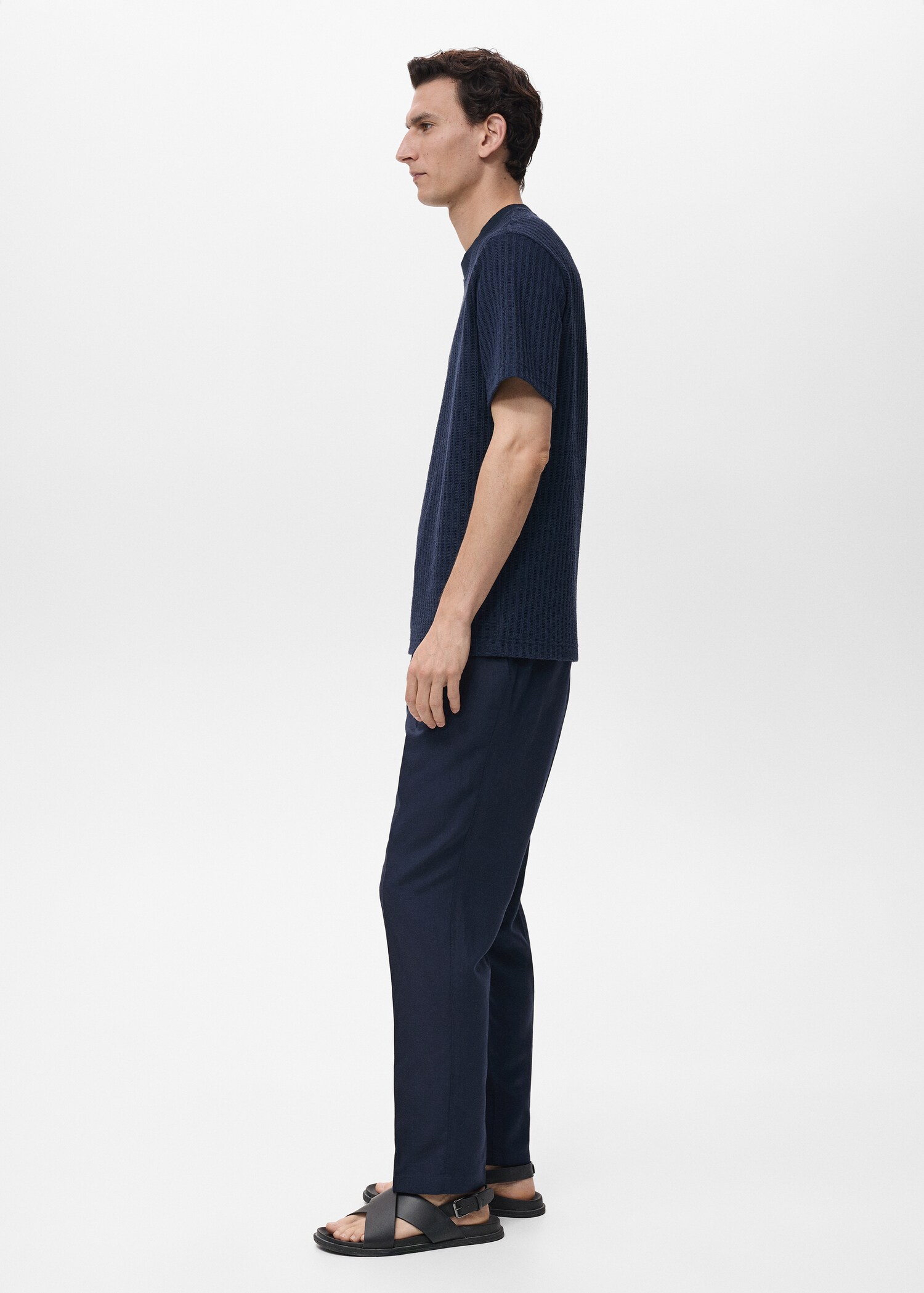Ribbed  knit t-shirt - Details of the article 2