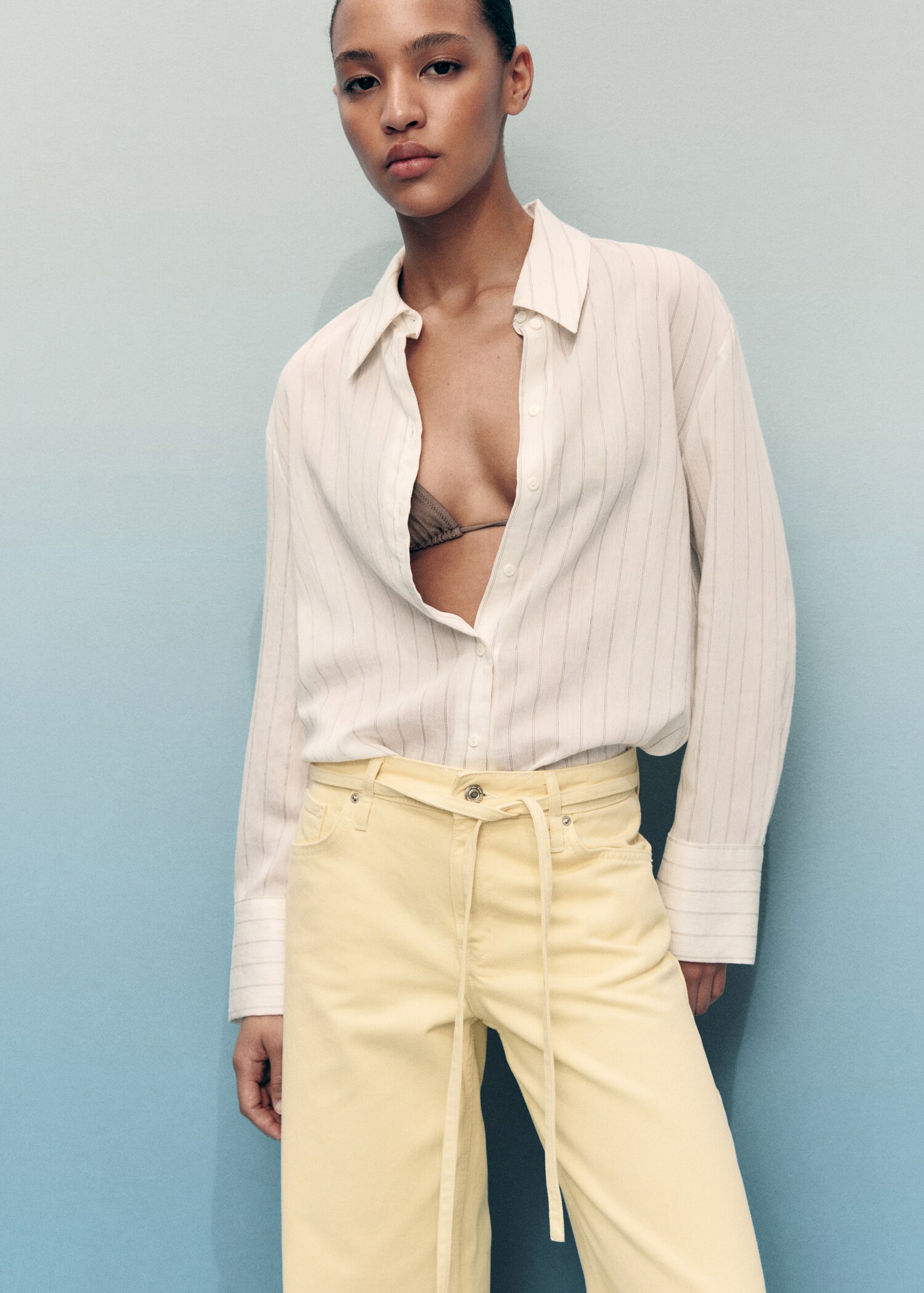 Jean wideleg taille basse ceinture - Détail de l'article 1