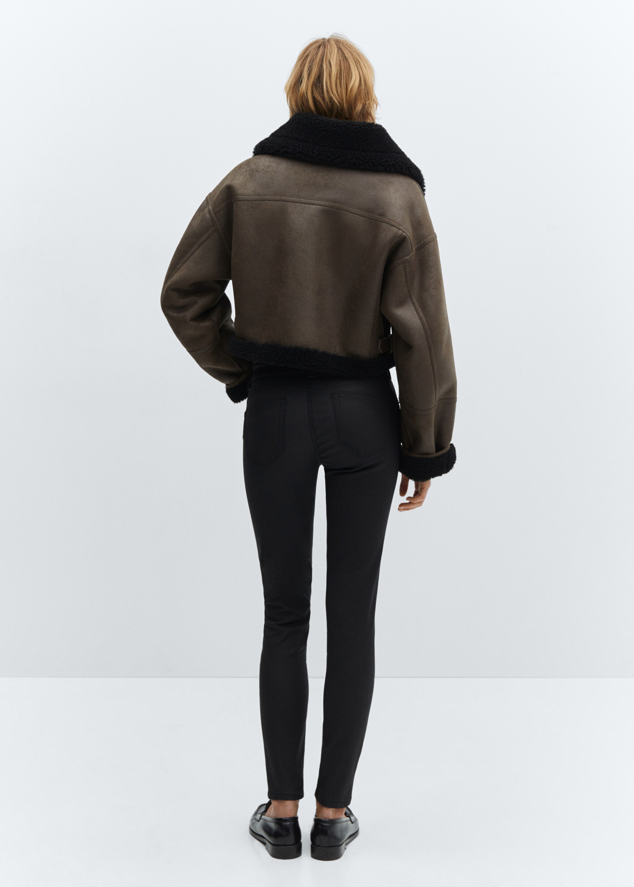 Waxed push-up skinny jeans - Reverse of the article