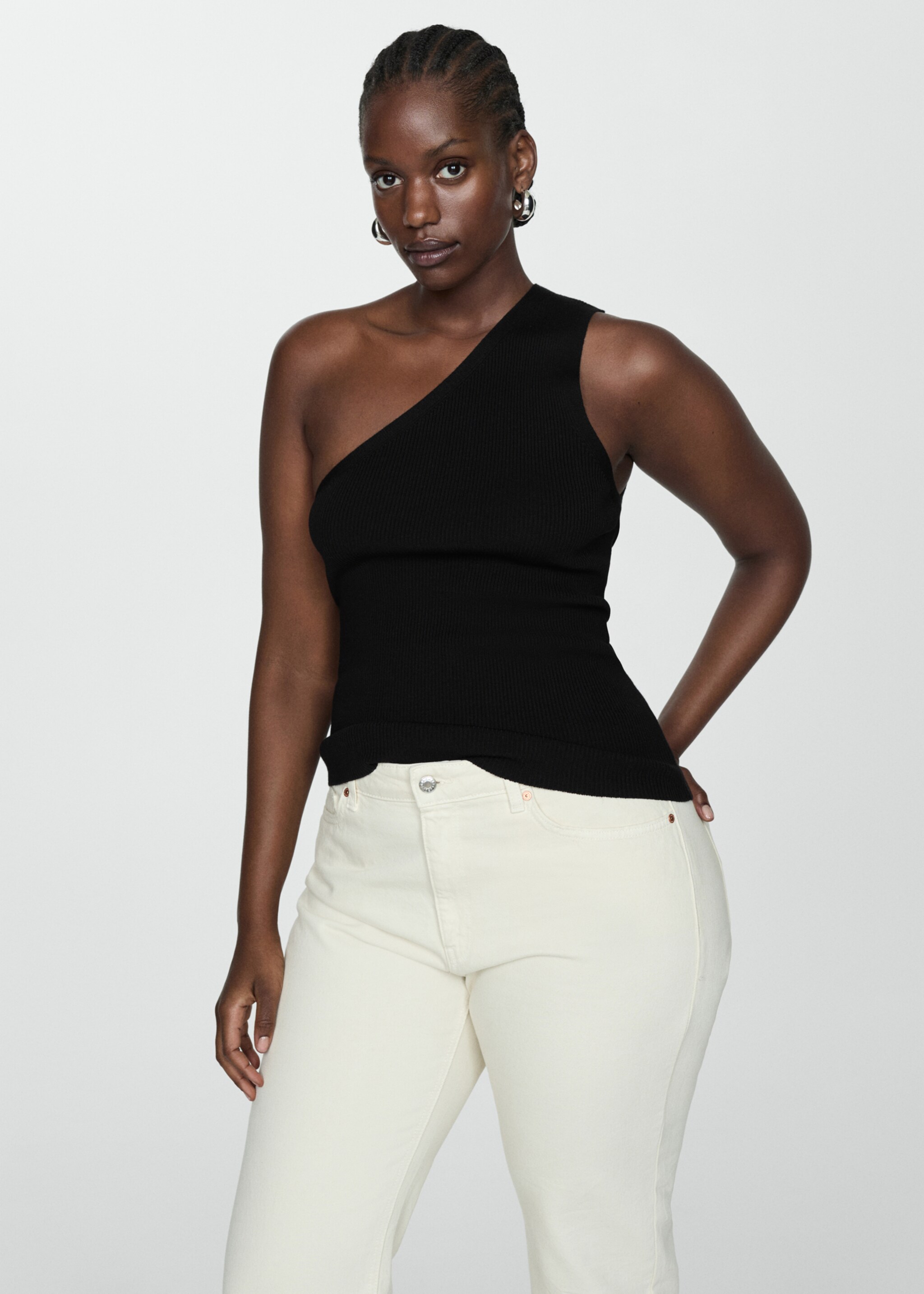 Knit asymmetric top - Details of the article 5