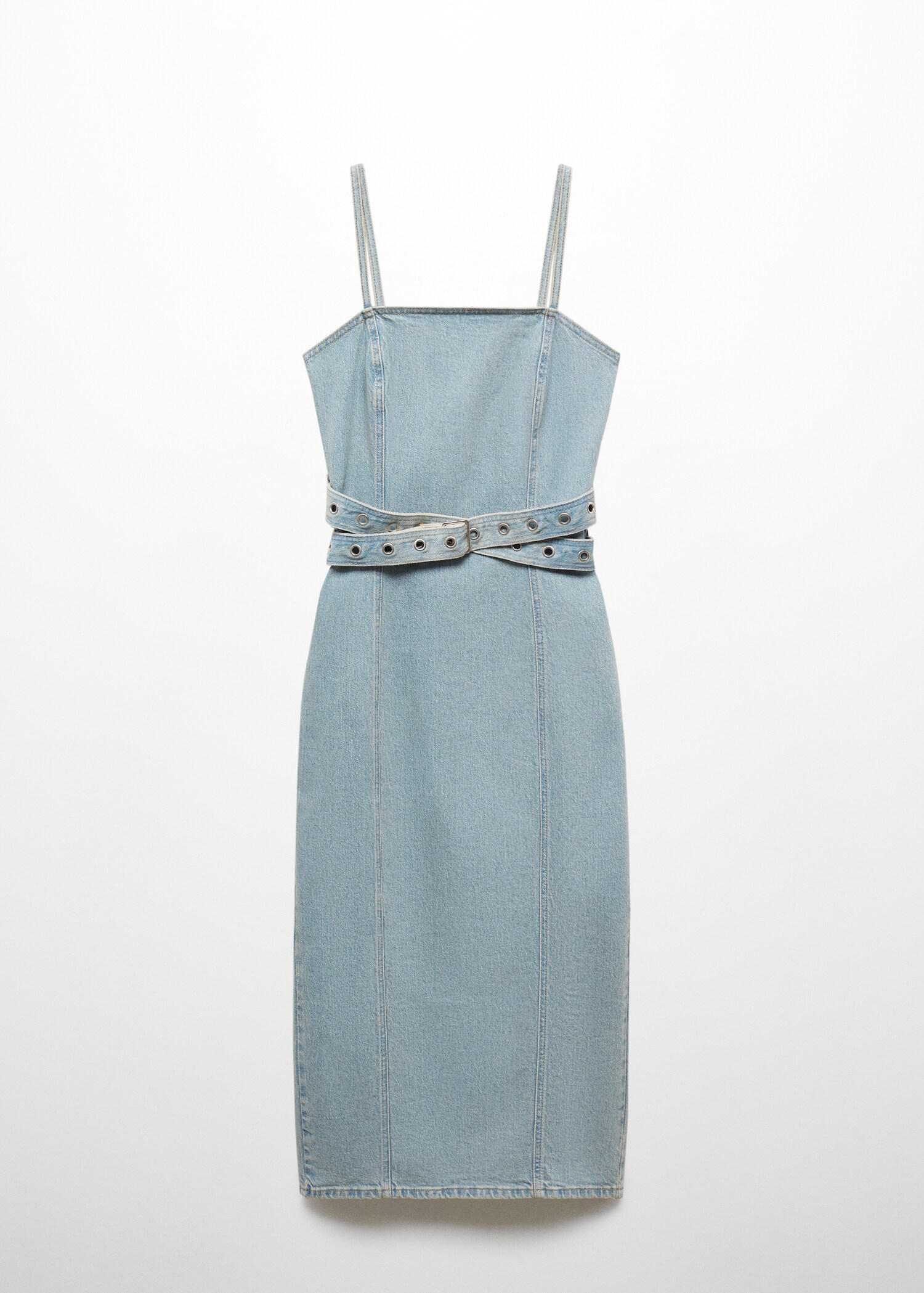 Denim dress with belt - Article without model