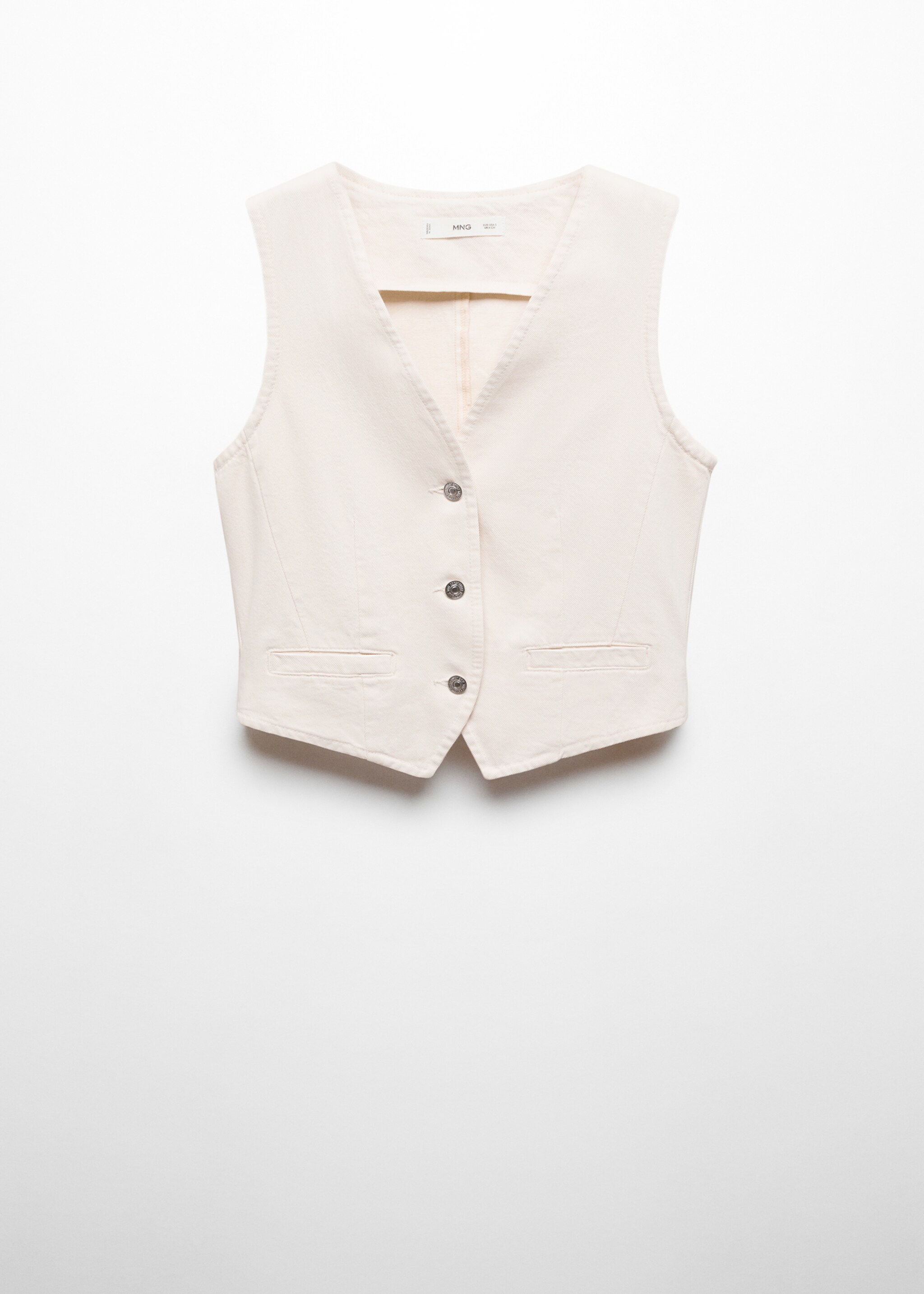 Gilet en jean boutons - Article sans modèle