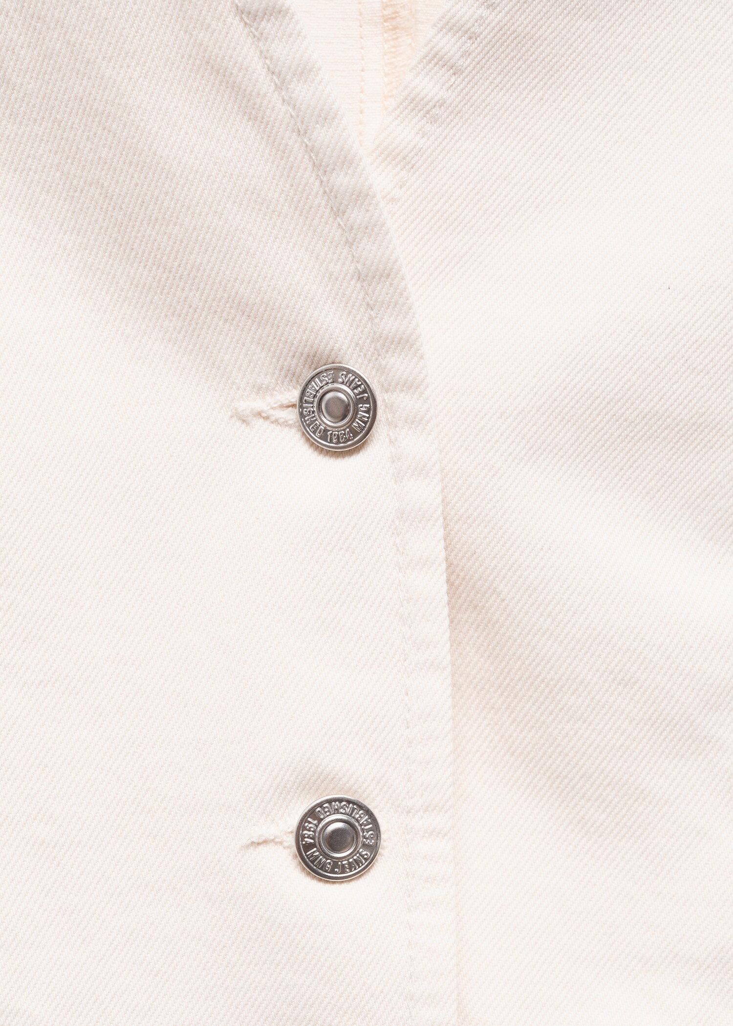 Buttoned denim gilet - Details of the article 8