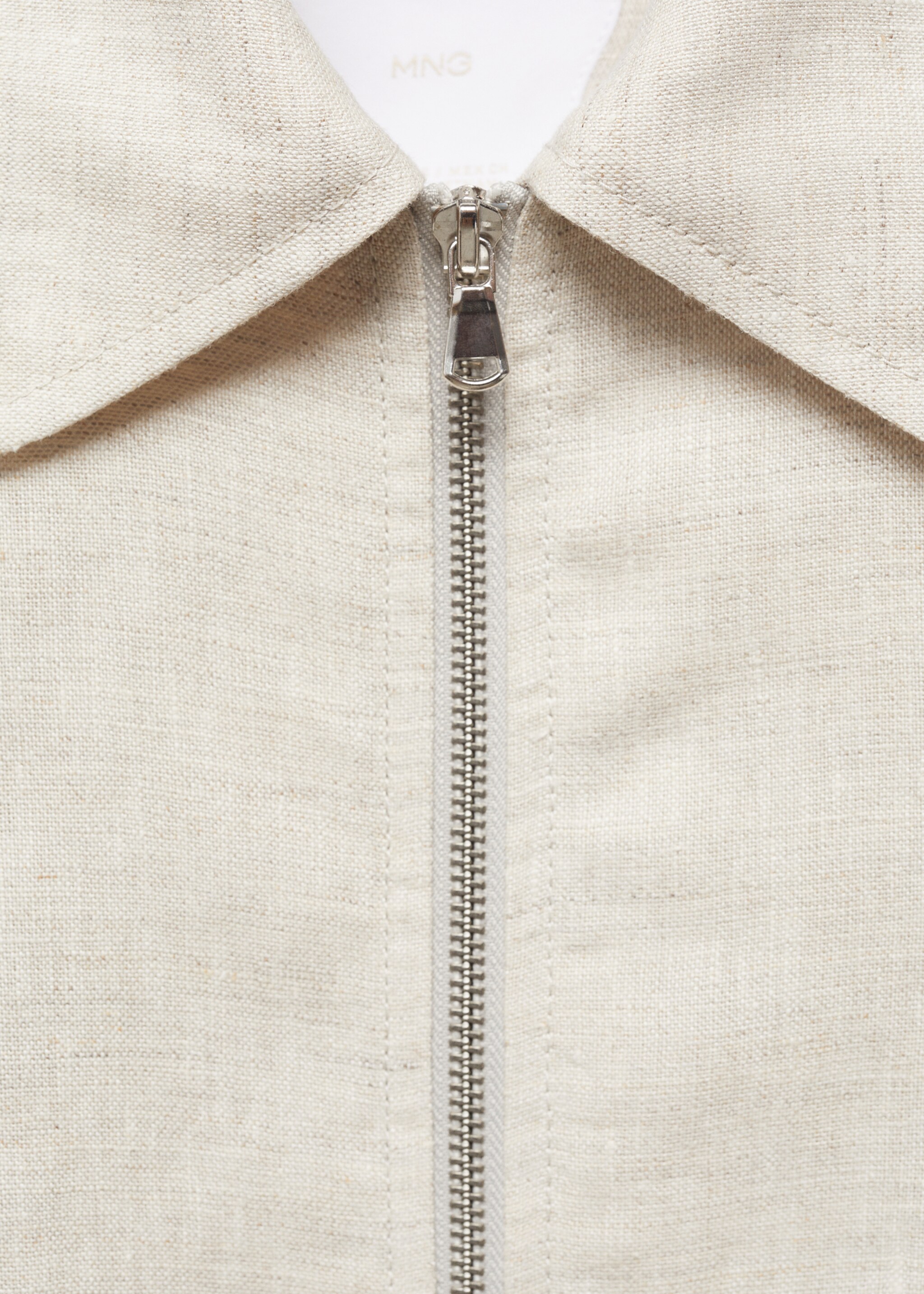 Chaqueta 100% lino cremallera - Detalle del artículo 8