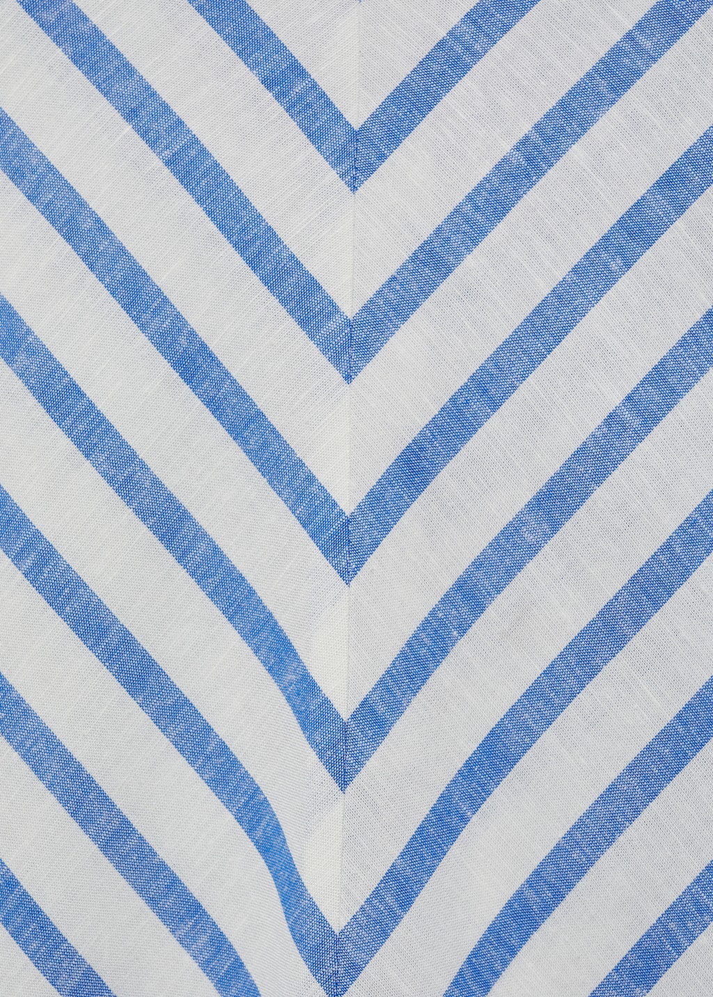 Striped linen-blend skirt