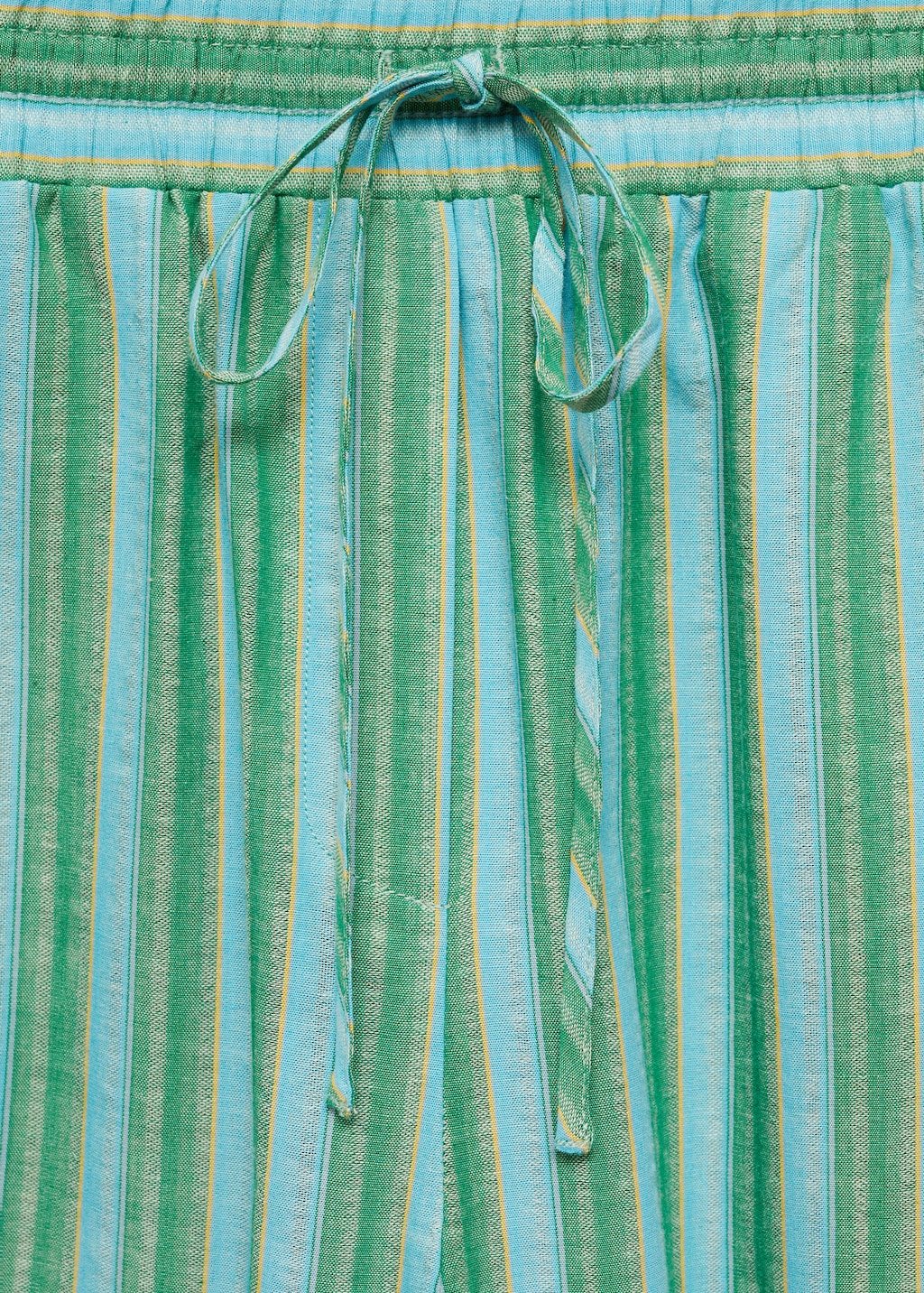 Straight striped trousers