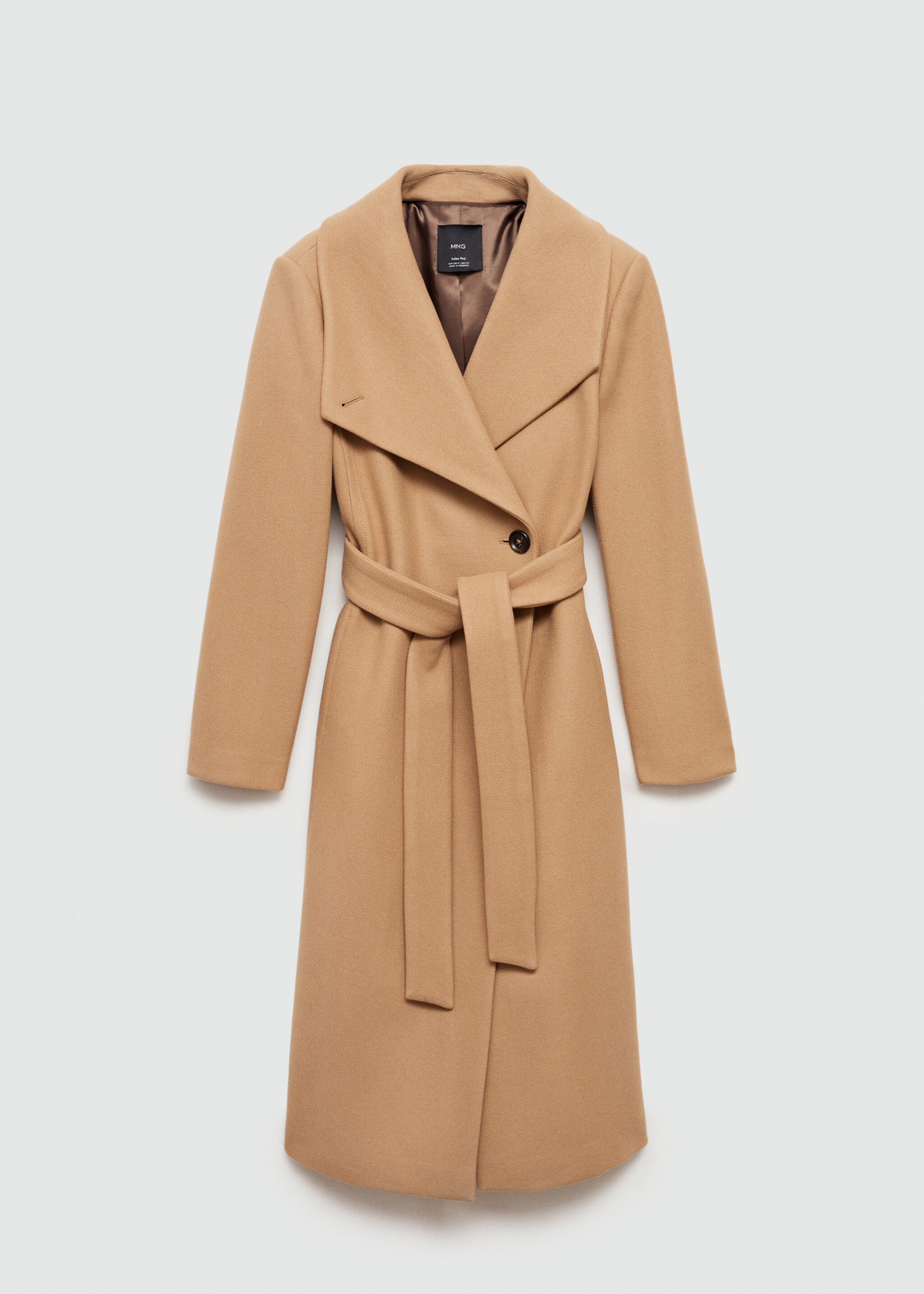 Cappotto lana Manteco cintura - Articolo senza modello