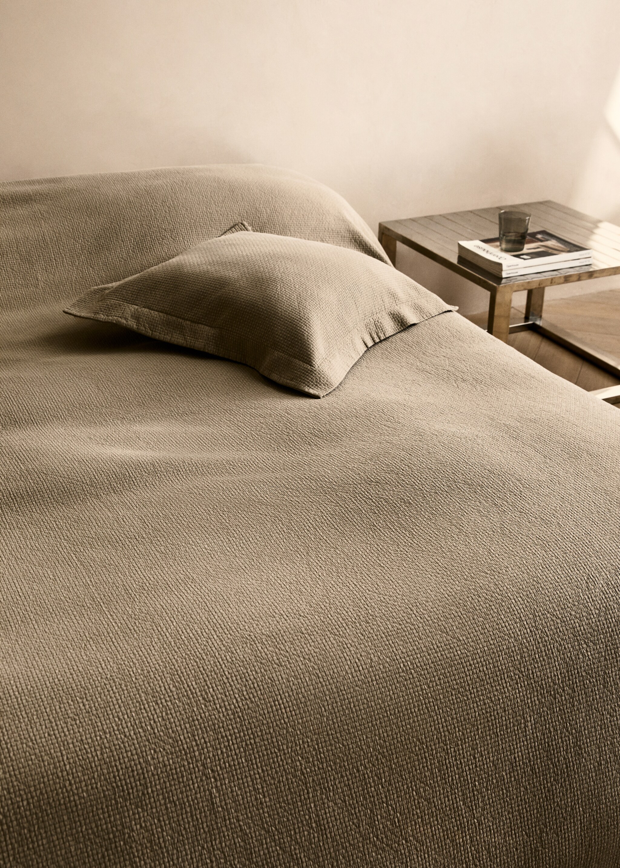 Jacquard-Baumwolldecke mit Mini-Karos für Bett 130/150 cm - Detail des Artikels 7