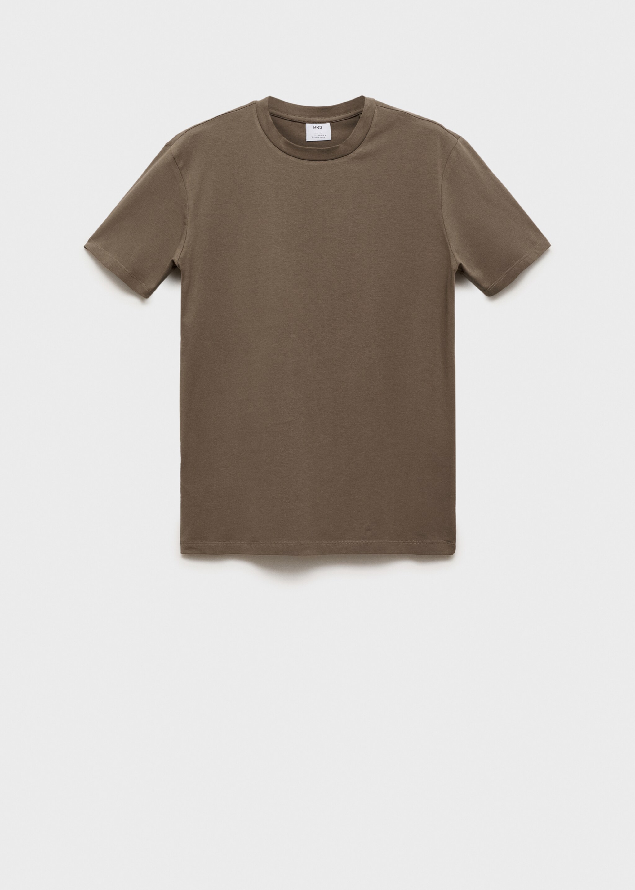 Stretch cotton T-shirt - Article without model