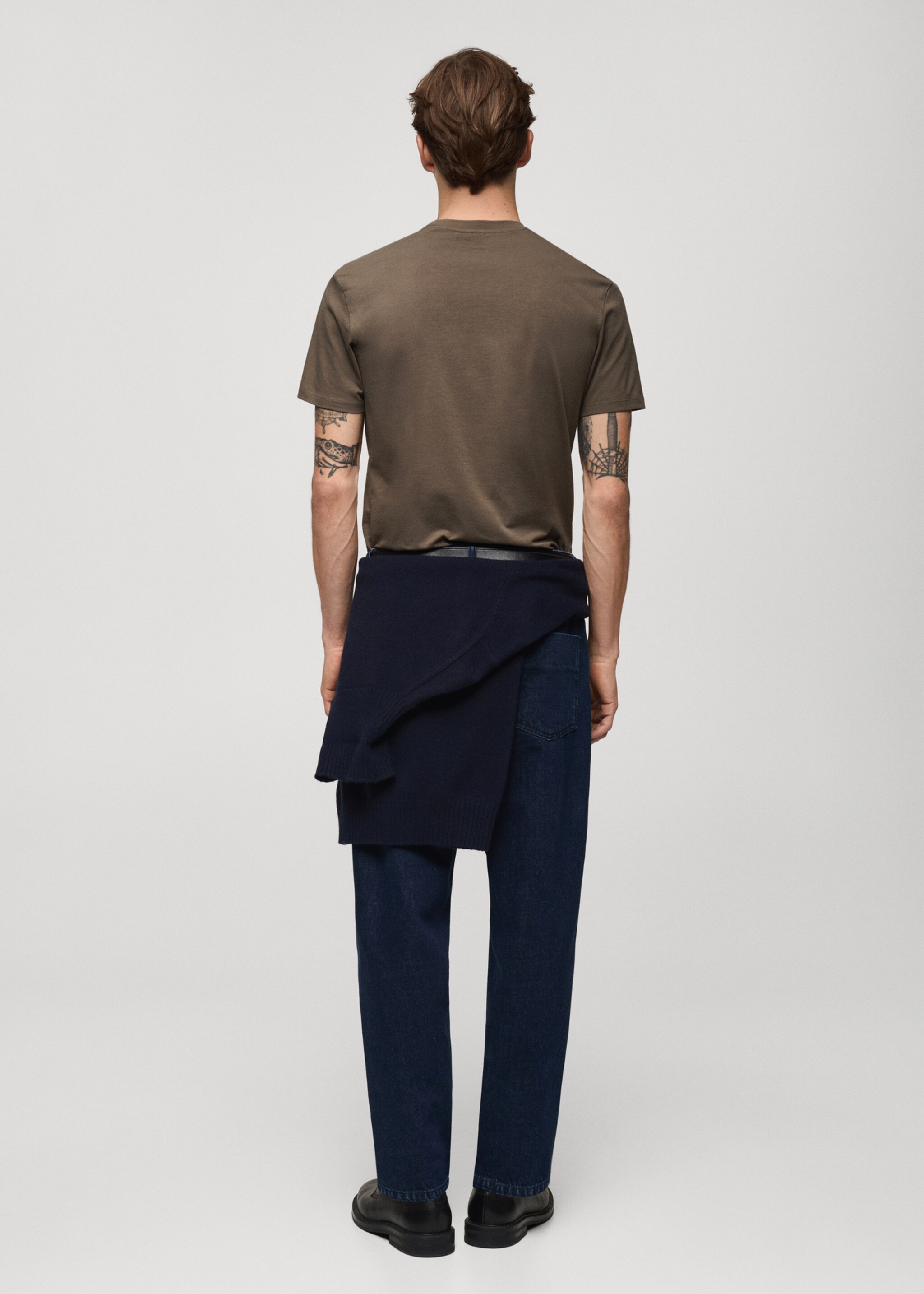 Stretch cotton T-shirt - Reverse of the article