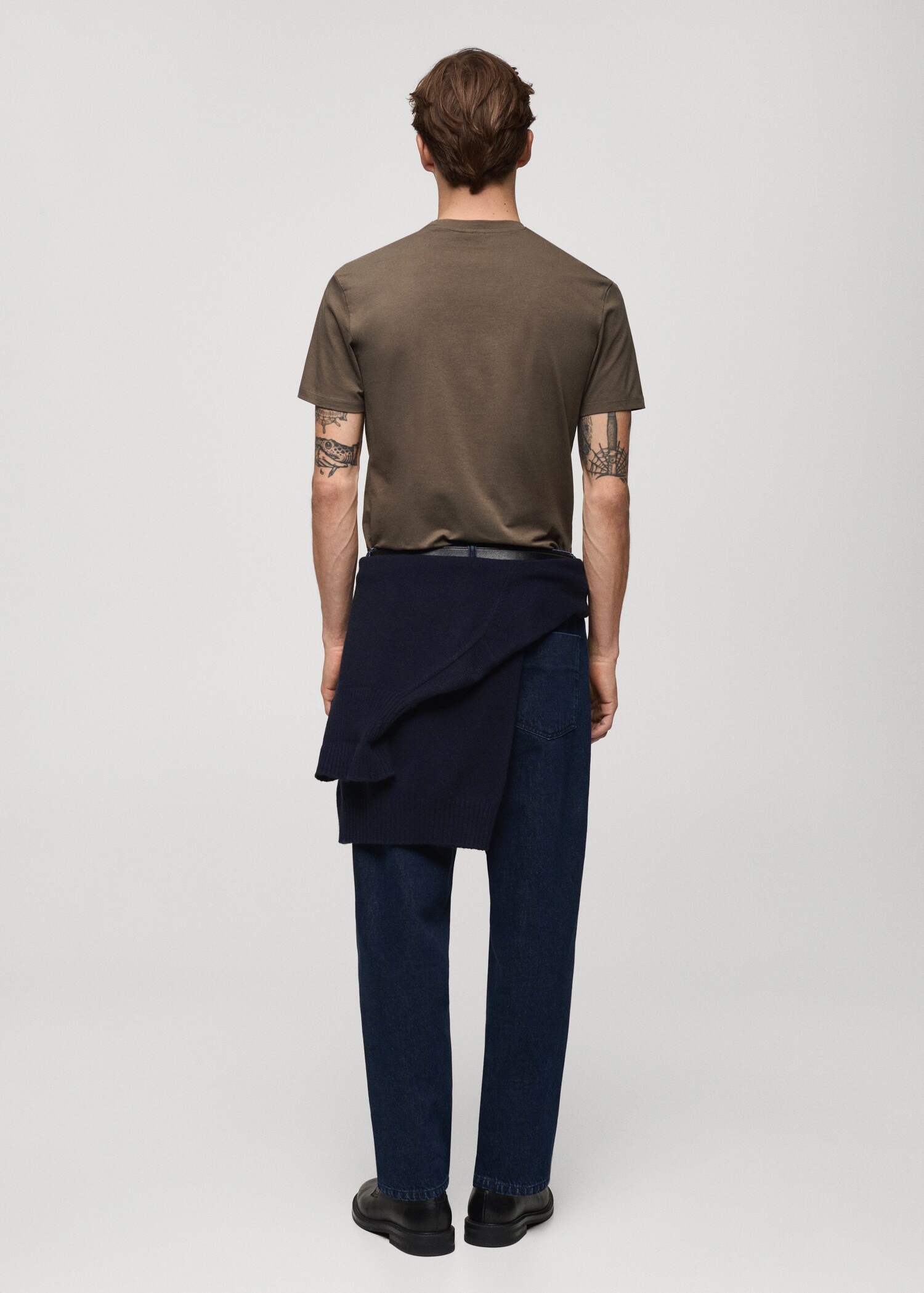 Stretch cotton T-shirt - Reverse of the article