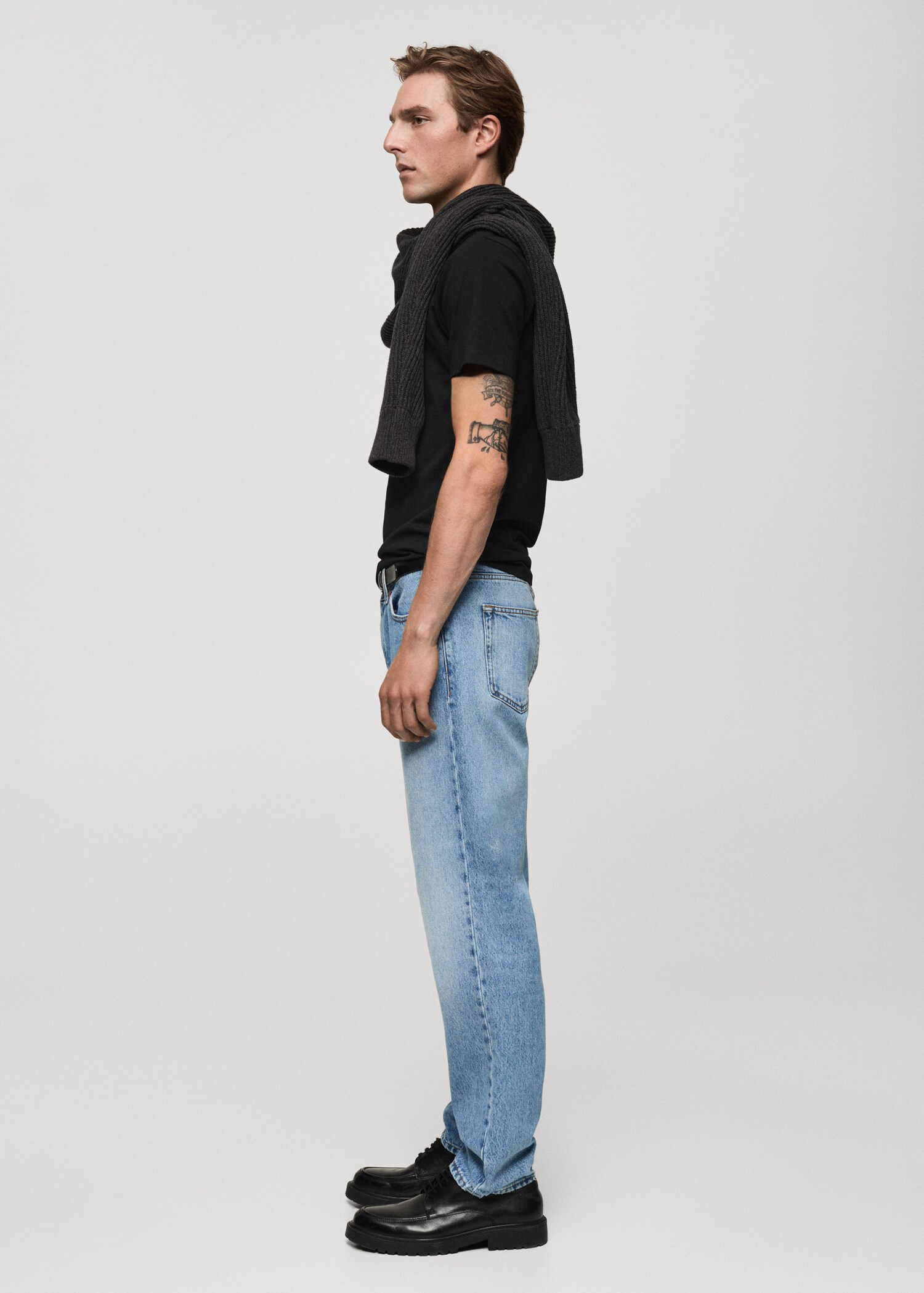 Stretch cotton T-shirt - Details of the article 2