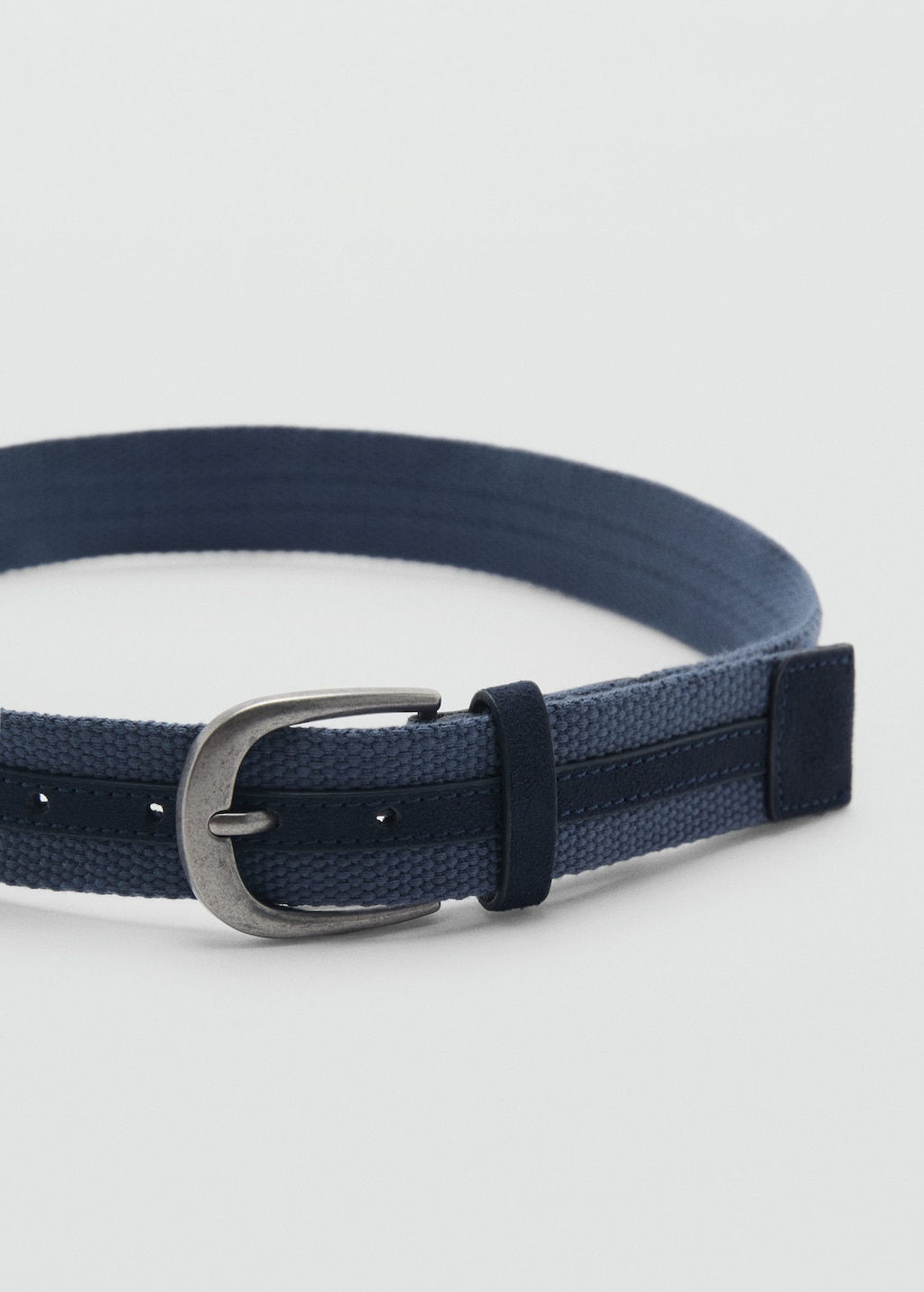 Braided trim belt dark navy - Kids - S - MANGO KIDS
