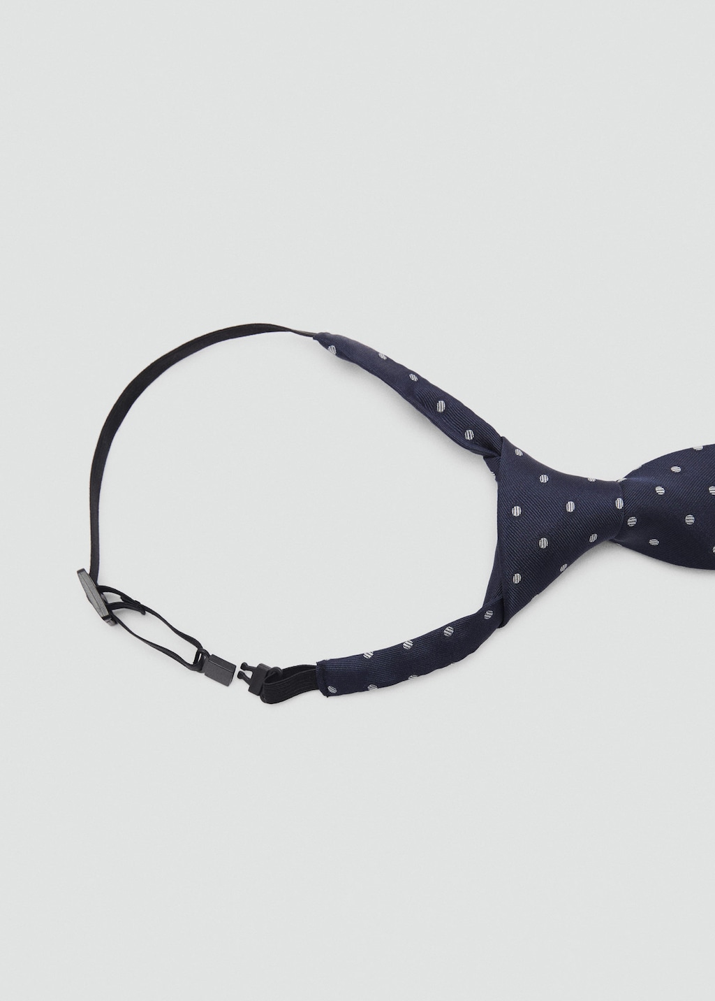 Polka-dot patterned tie dark navy - Kids - One size - MANGO KIDS
