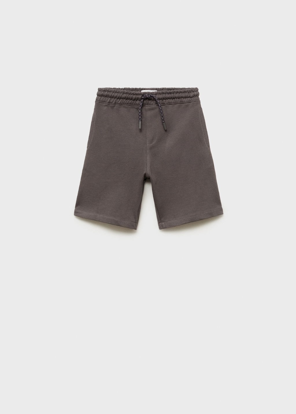 Cotton shorts with drawstring charcoal - Kids - 13-14 years - MANGO KIDS
