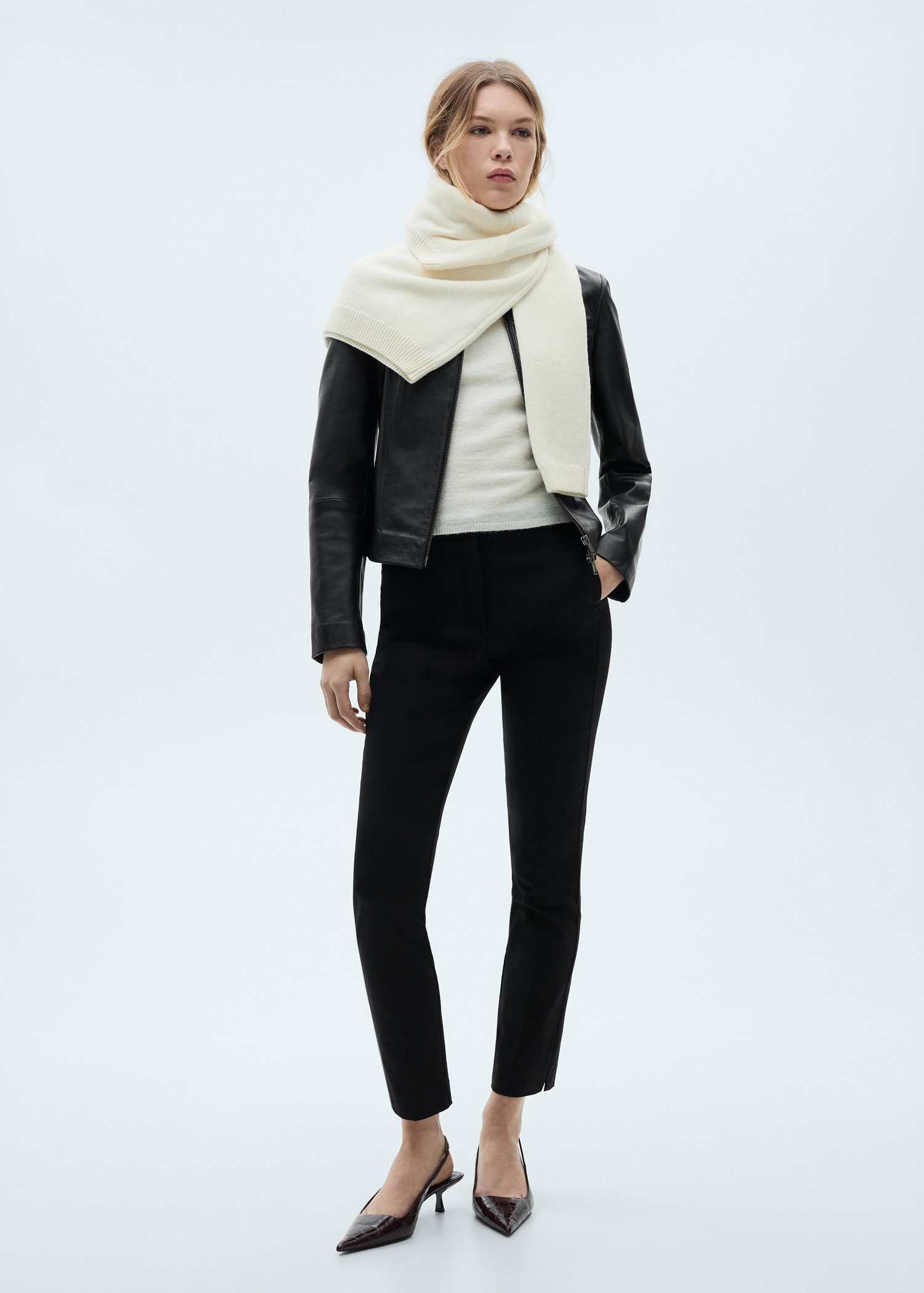 Crop skinny trousers - Women | MANGO USA