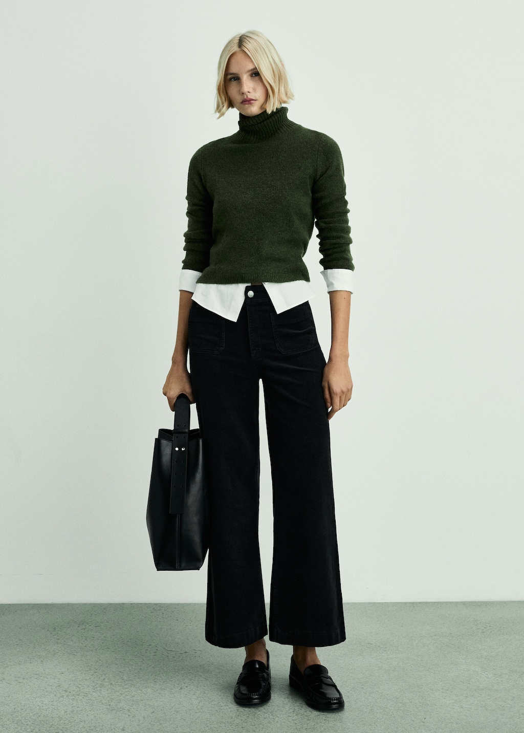 【INCHANT ME】Corduroy Banding Culotte Pants Sunfan Corduroy Cropped Wide Leg Pants Women's Elastic Waist