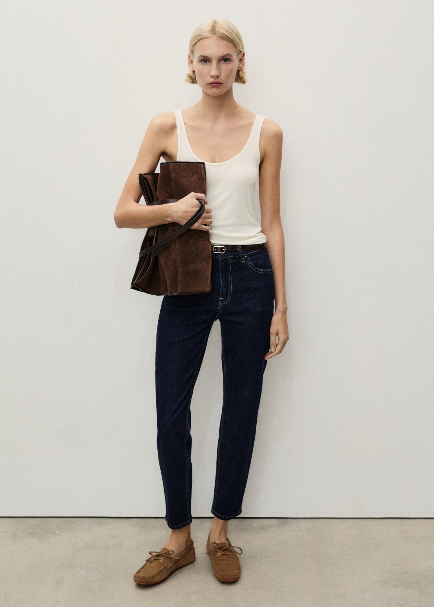 Newmom comfort high-waist jeans - Overzichtstekening