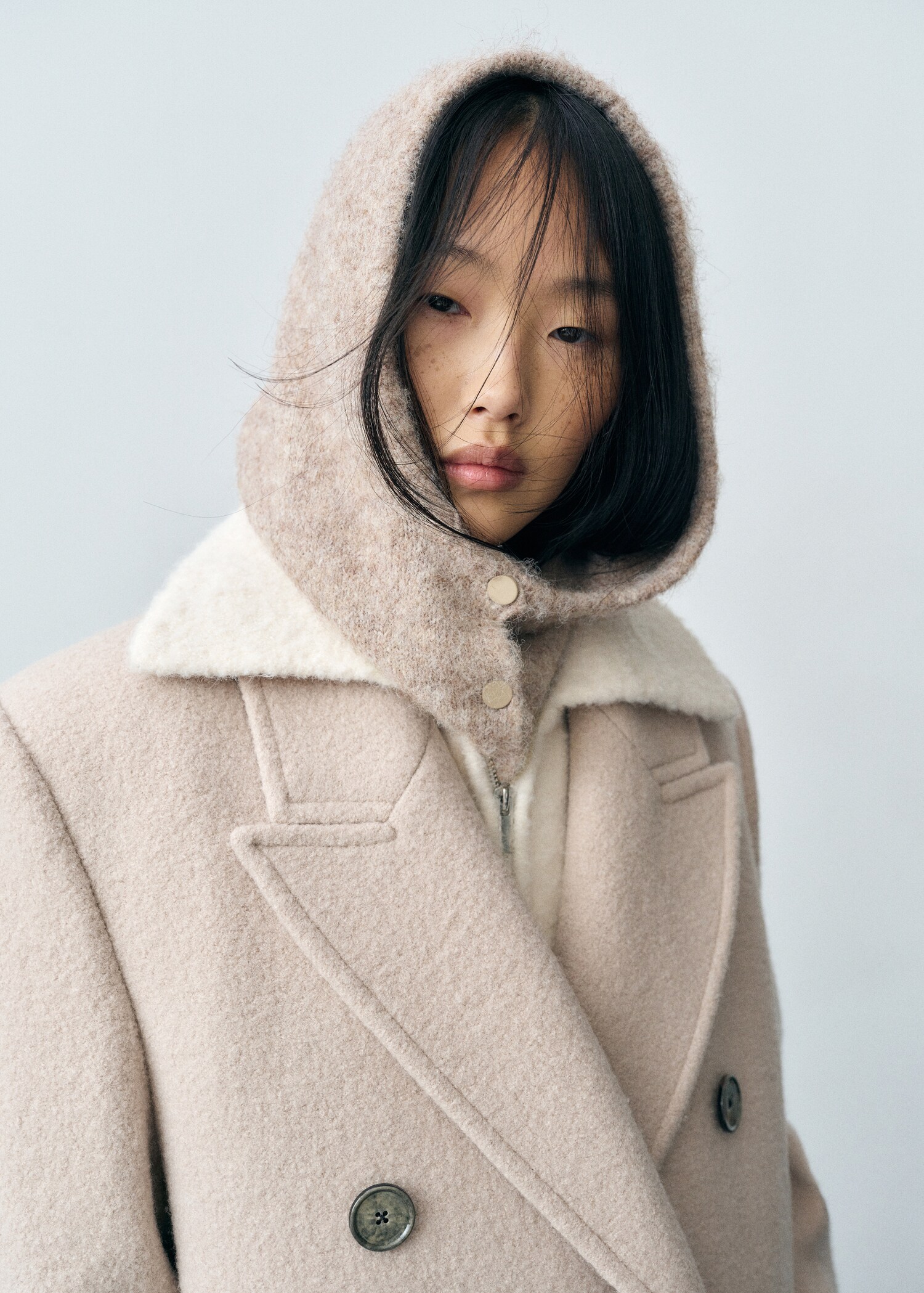 Balaclava knit buttons - General plane