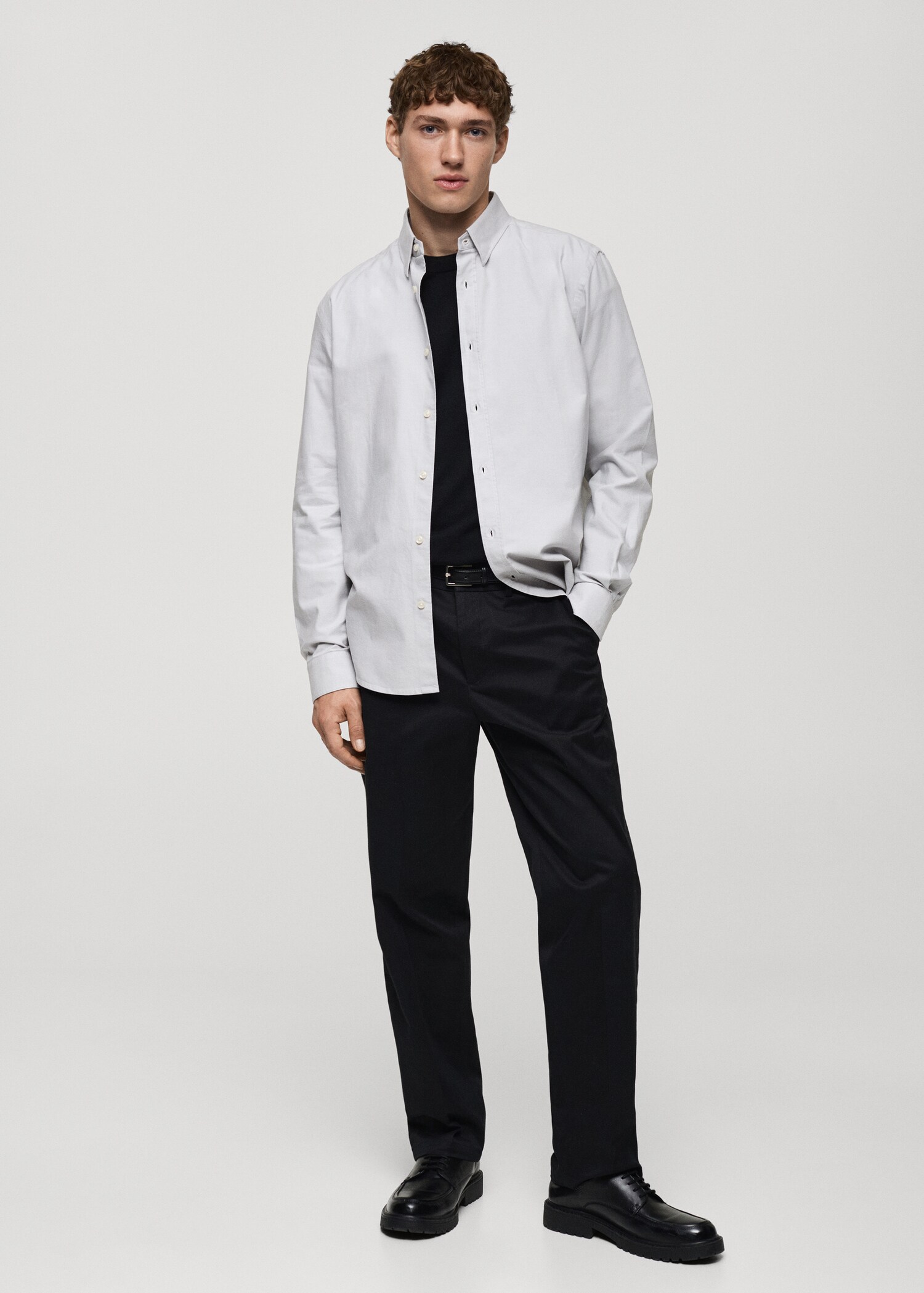 Chemise oxford 100 % coton - Plan général