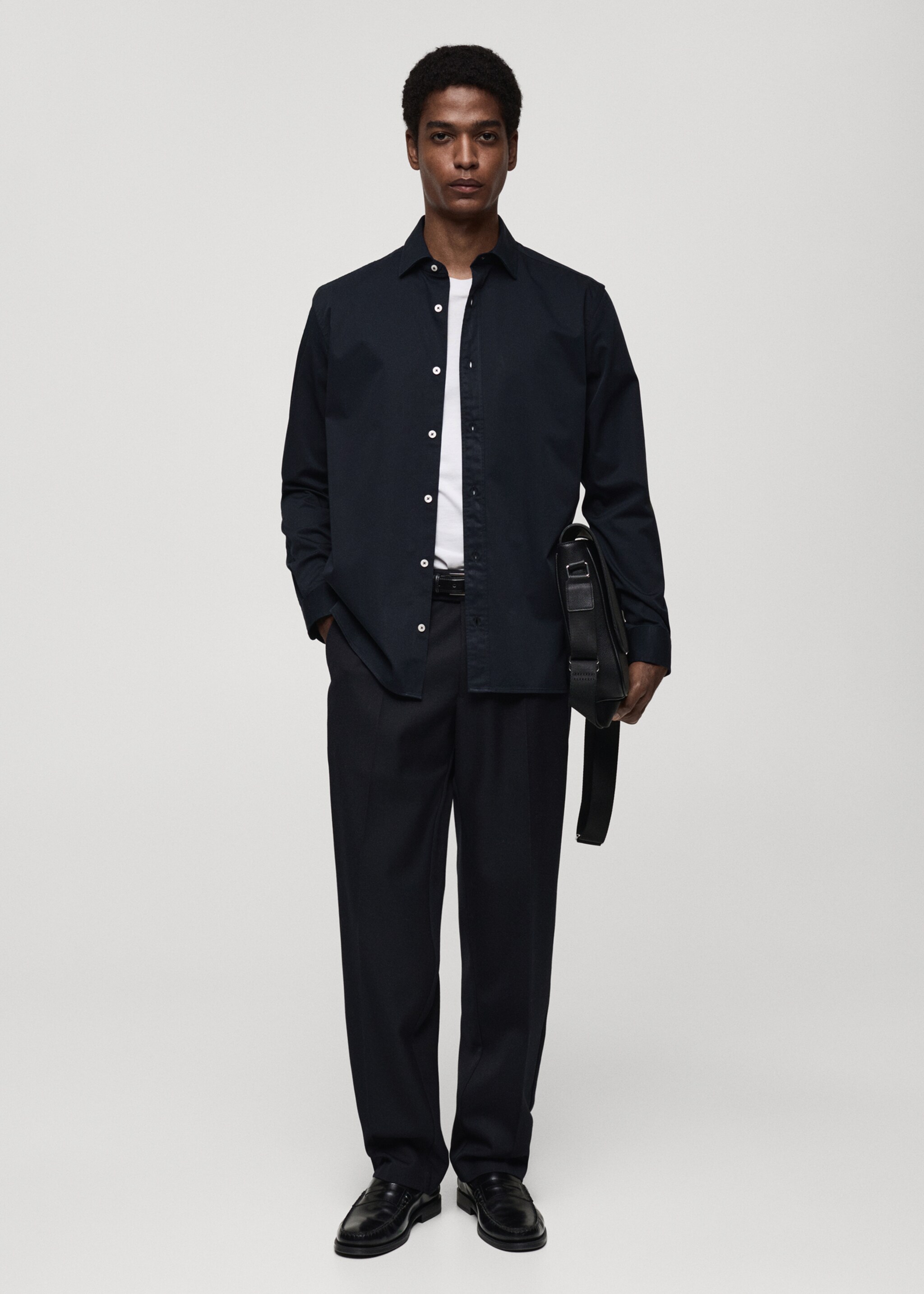 100% cotton regular fit shirt - General plane