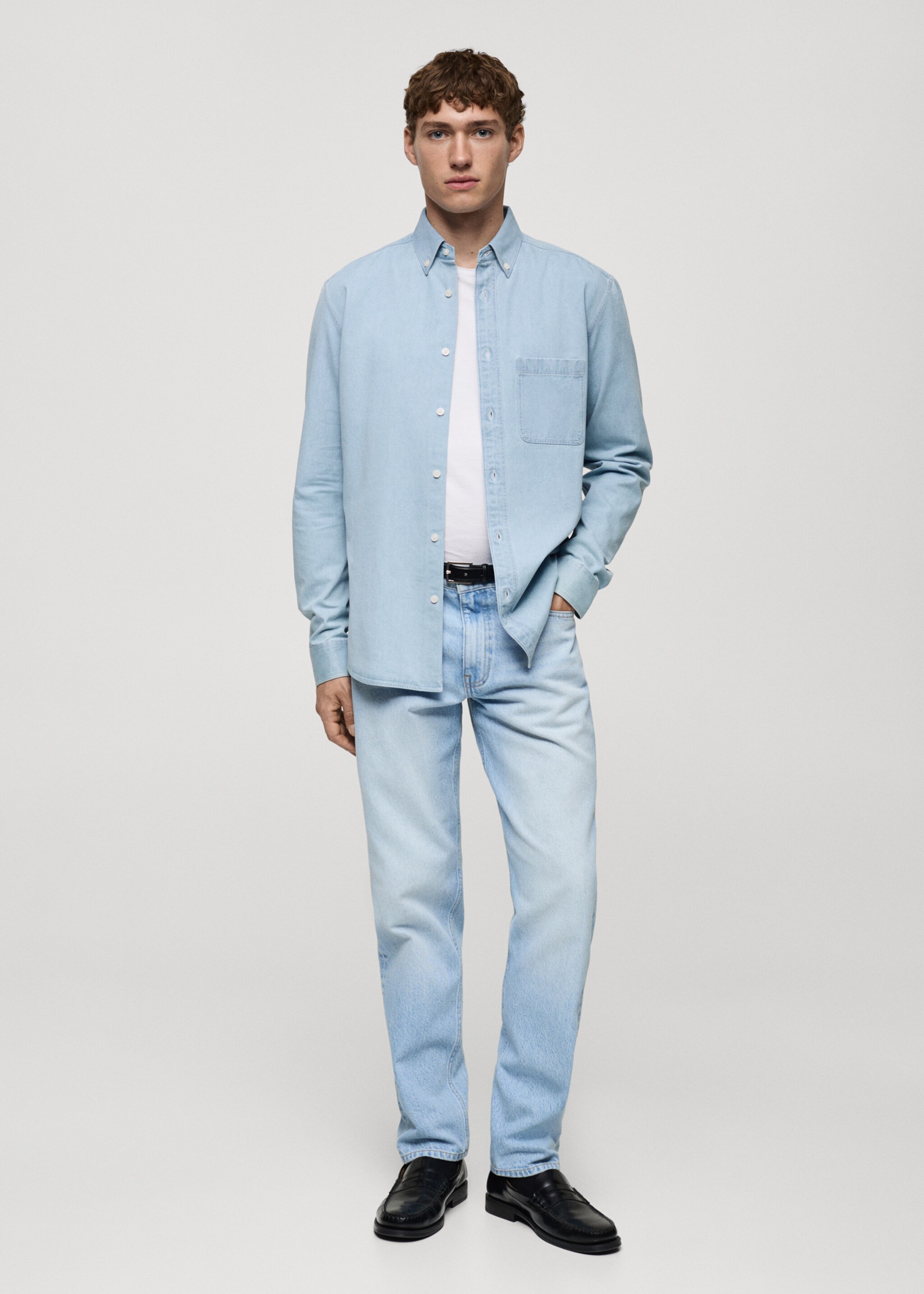 Chemise en jean 100 % coton - Plan général