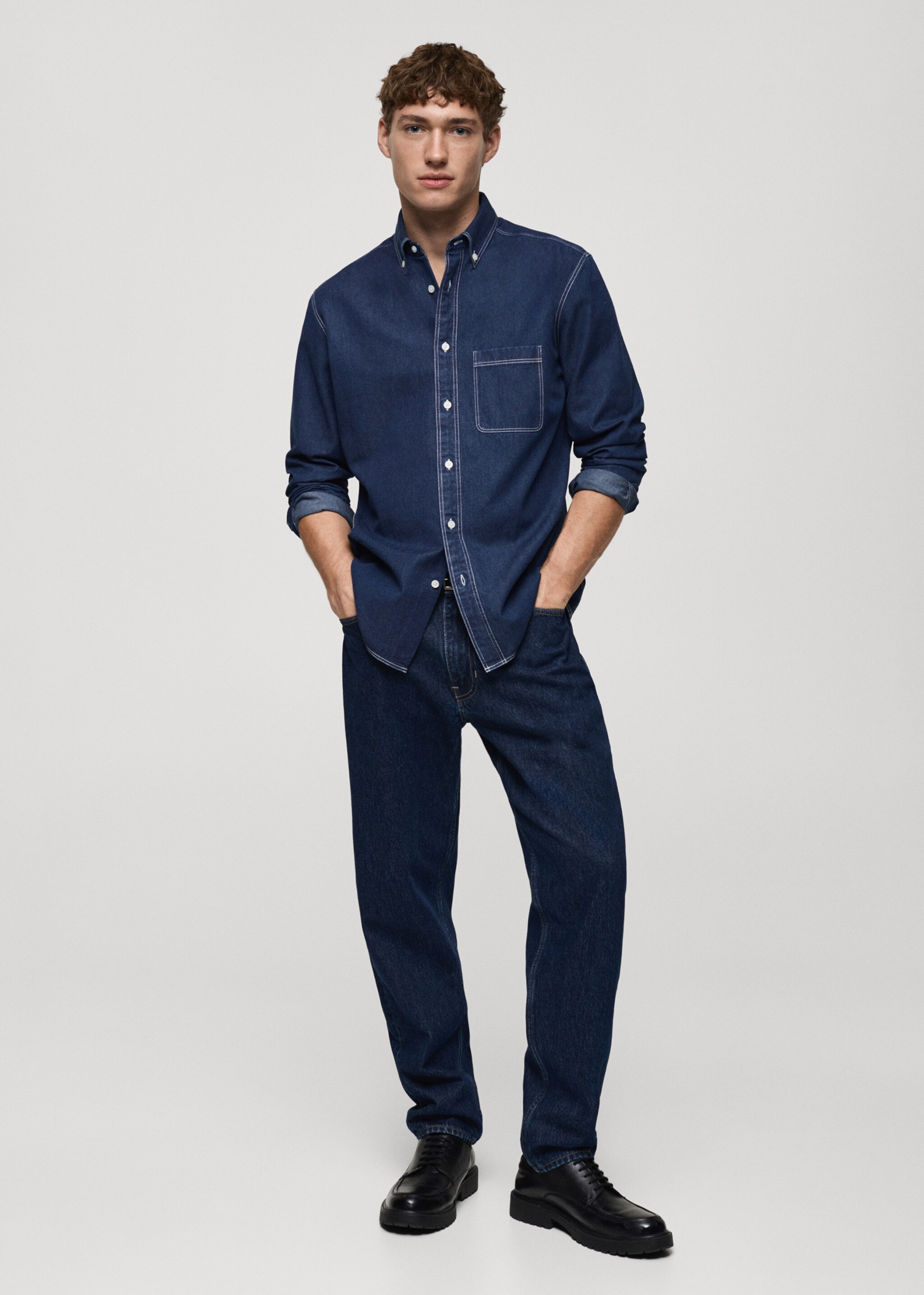 Camisa vaquera regular fit - Plano general