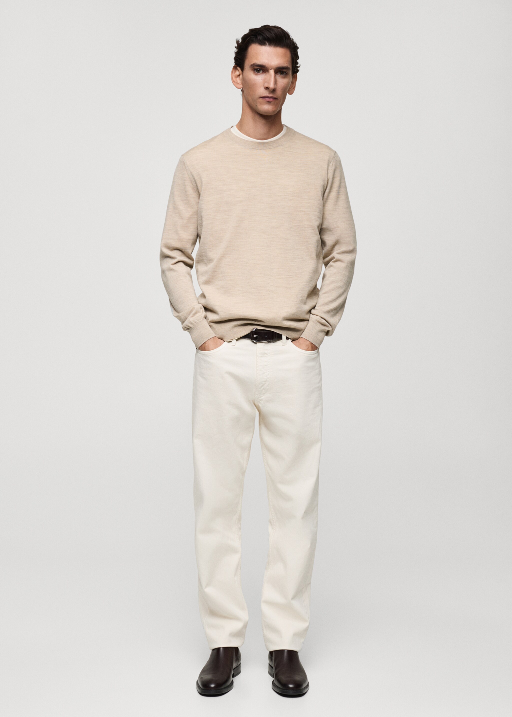 Pull-over 100 % laine mérinos - Plan général