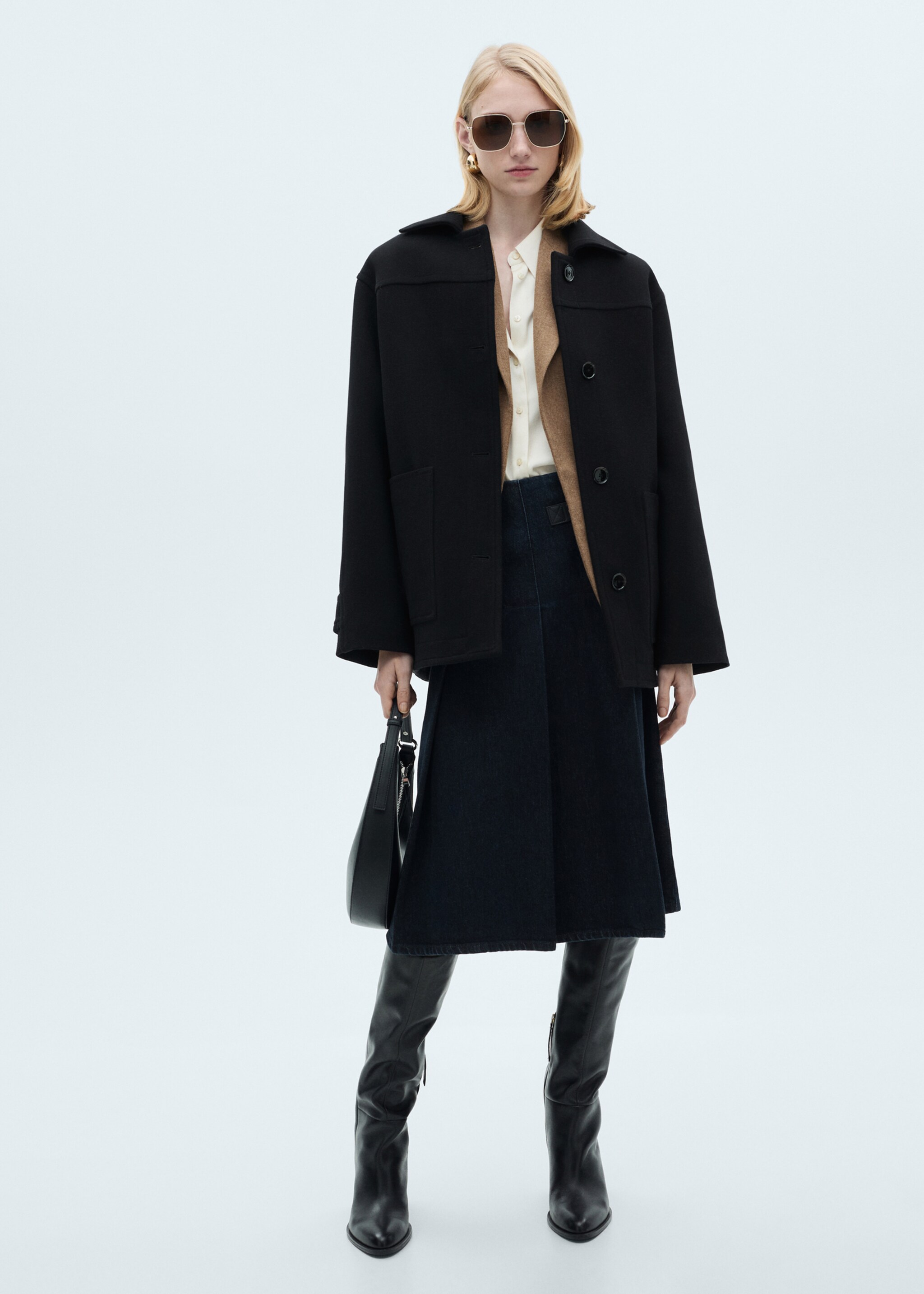 Cappotto midi lana bottoni - Piano generale